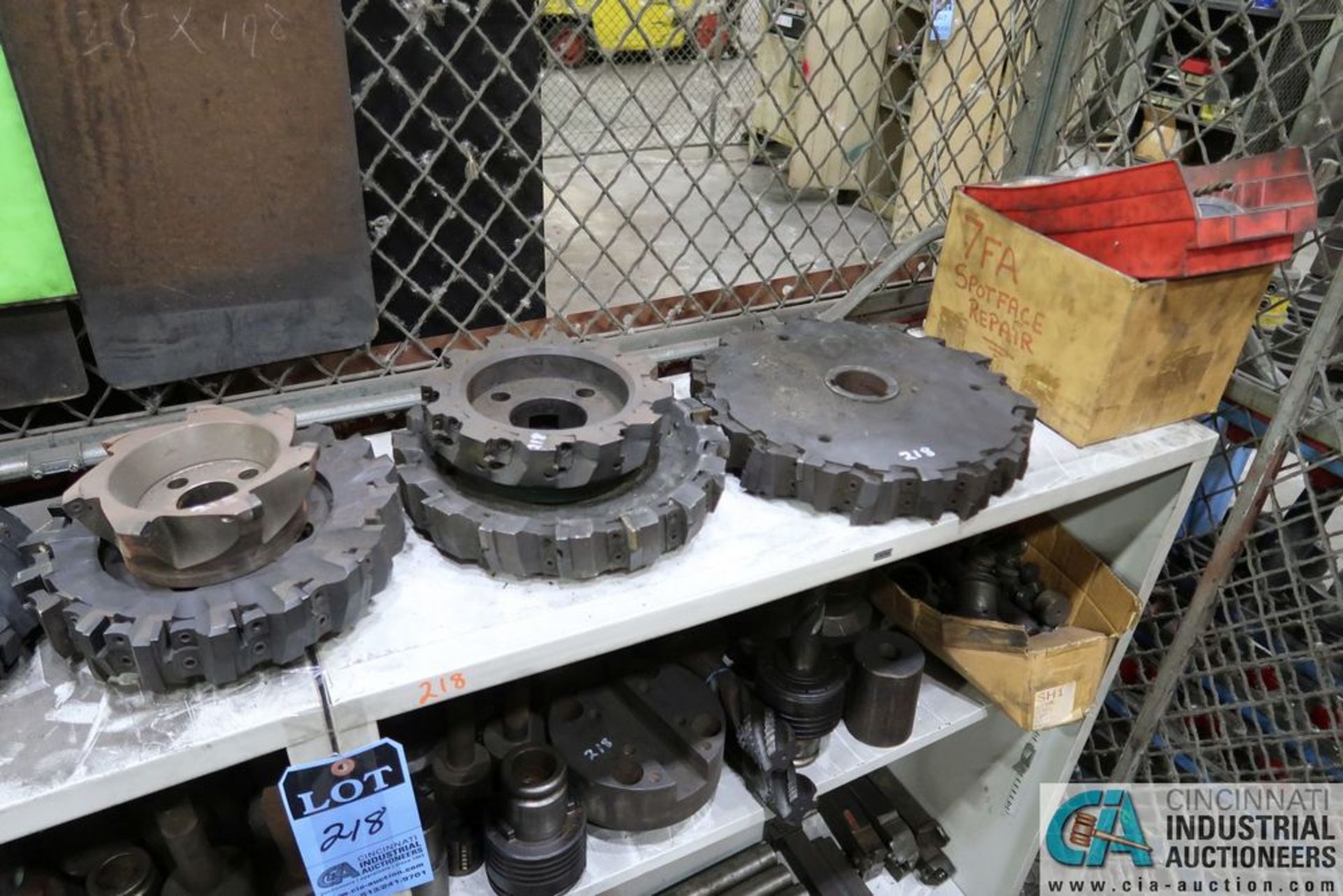 (LOT) SHELVING WITH ASSORTED TOOLING, TAPS, FLY CUTTER, TOOL HOLDERS AND OTHER - Image 3 of 5