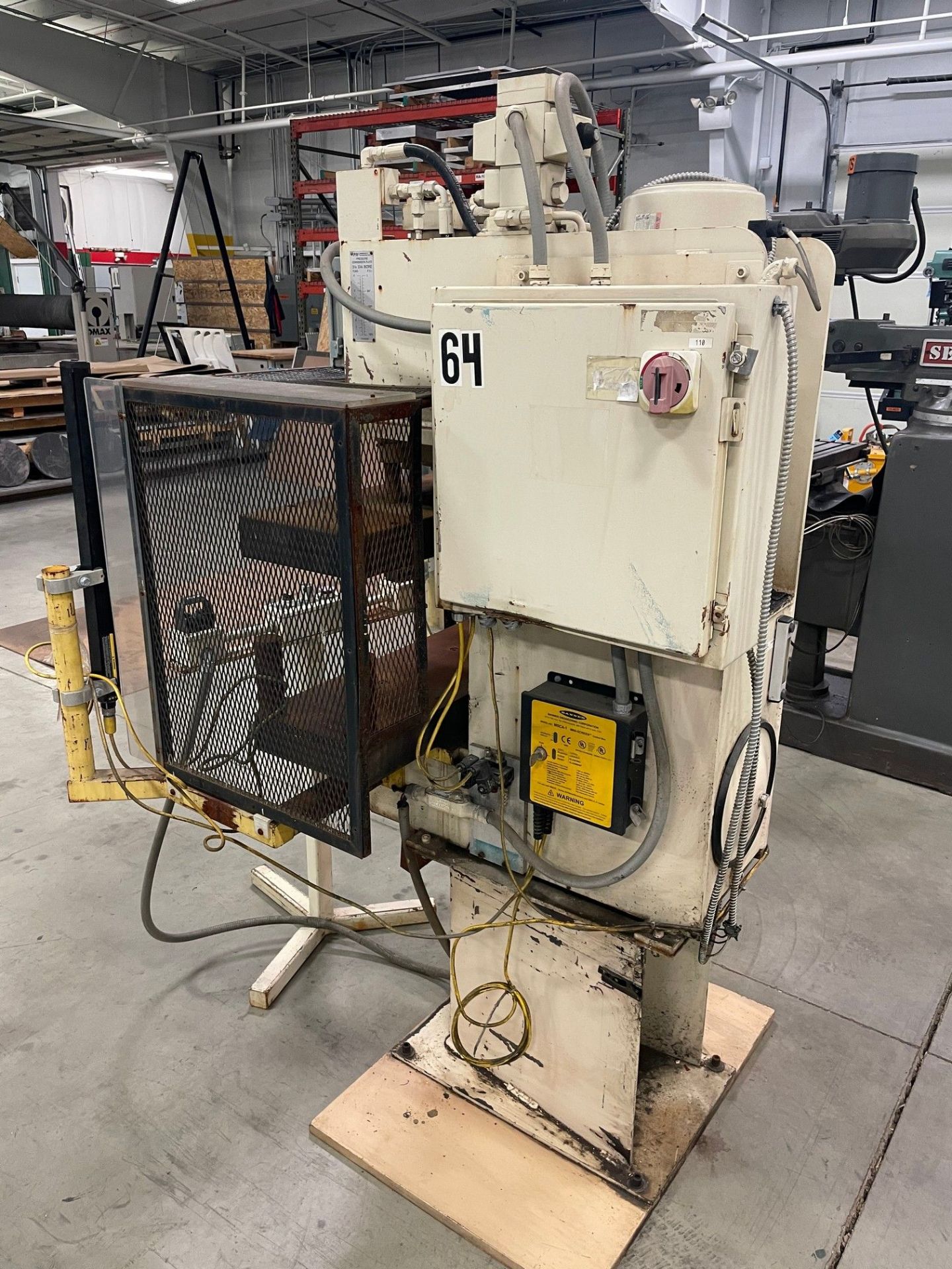 8 TON PH HYDRAULIC MODEL PHN-8 HYDRAULIC PRESS; S/N 61369 - Image 3 of 11