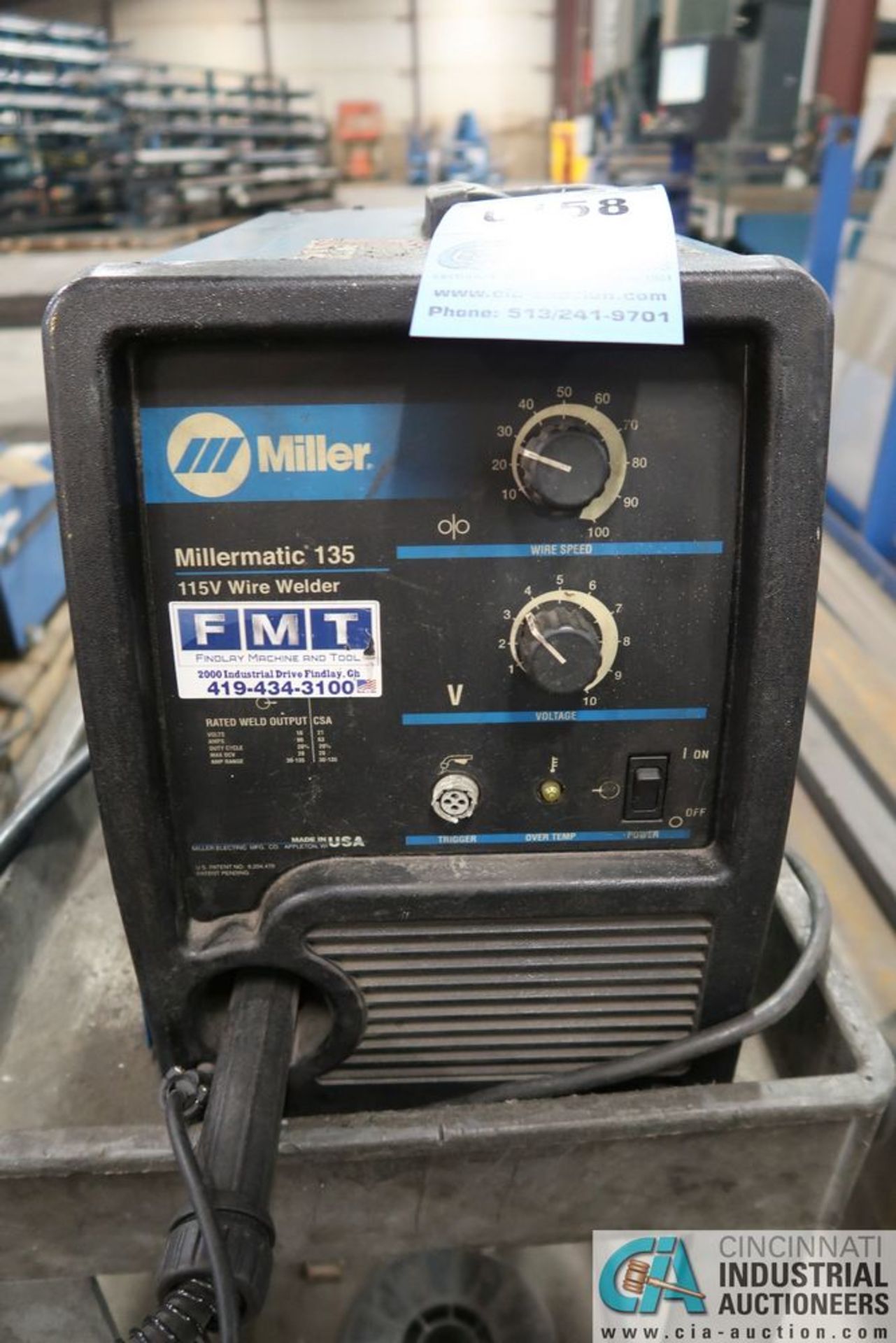 135 AMP MILLER MILLERMATIC 135 SUITCASE WELDER; S/N LC489434 - Image 3 of 5