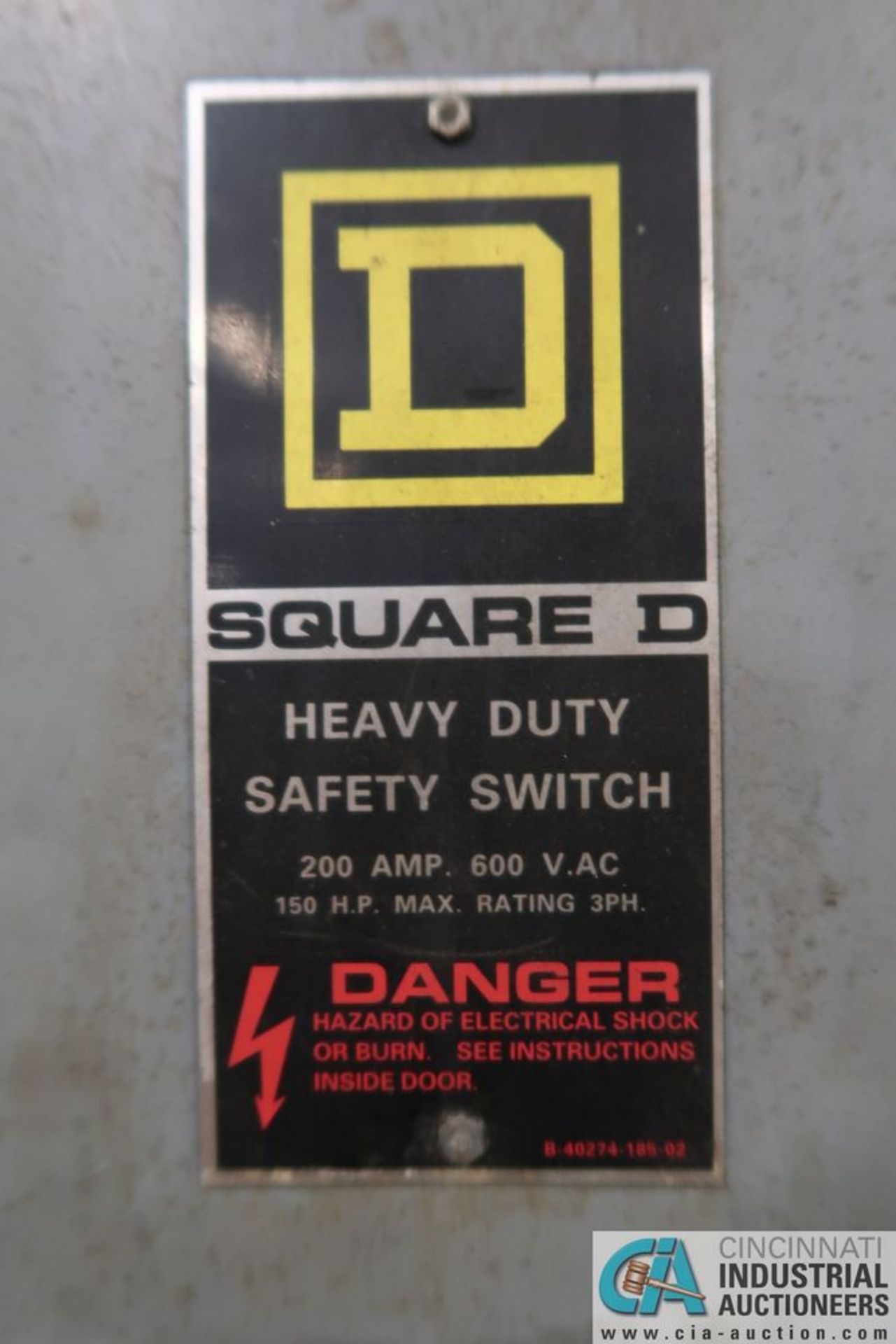 SQUARE D EQUIPPED TEMPORARY / PORTABLE ELECTRIC PANEL - RATED 480 VOLTS - Image 6 of 10