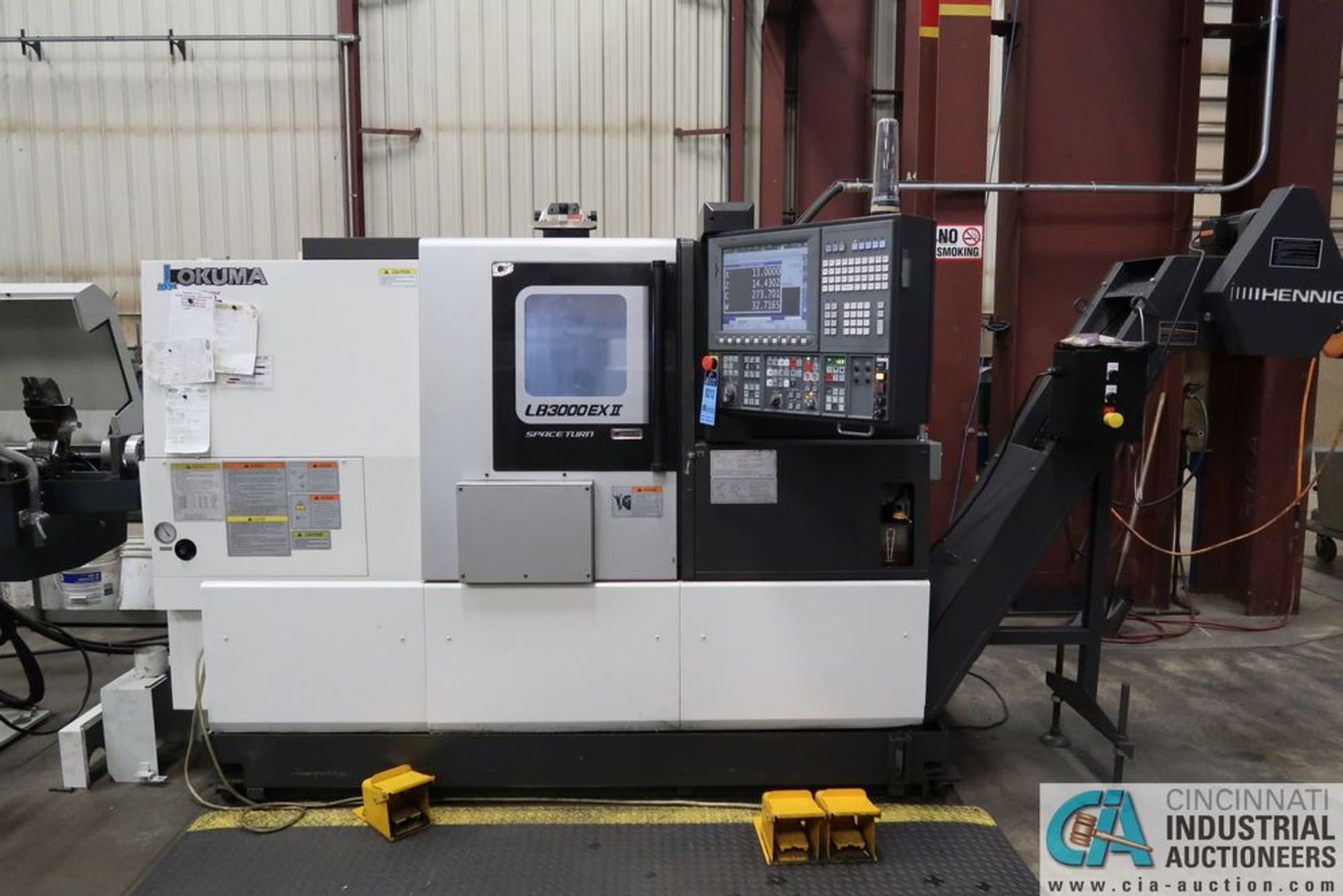 OKUMA SPACETURN MODEL LB3000-EX-ii-M-C500 CNC TURNING CENTER W/ MILLING; S/N 201759**Loading Fee due - Image 3 of 15