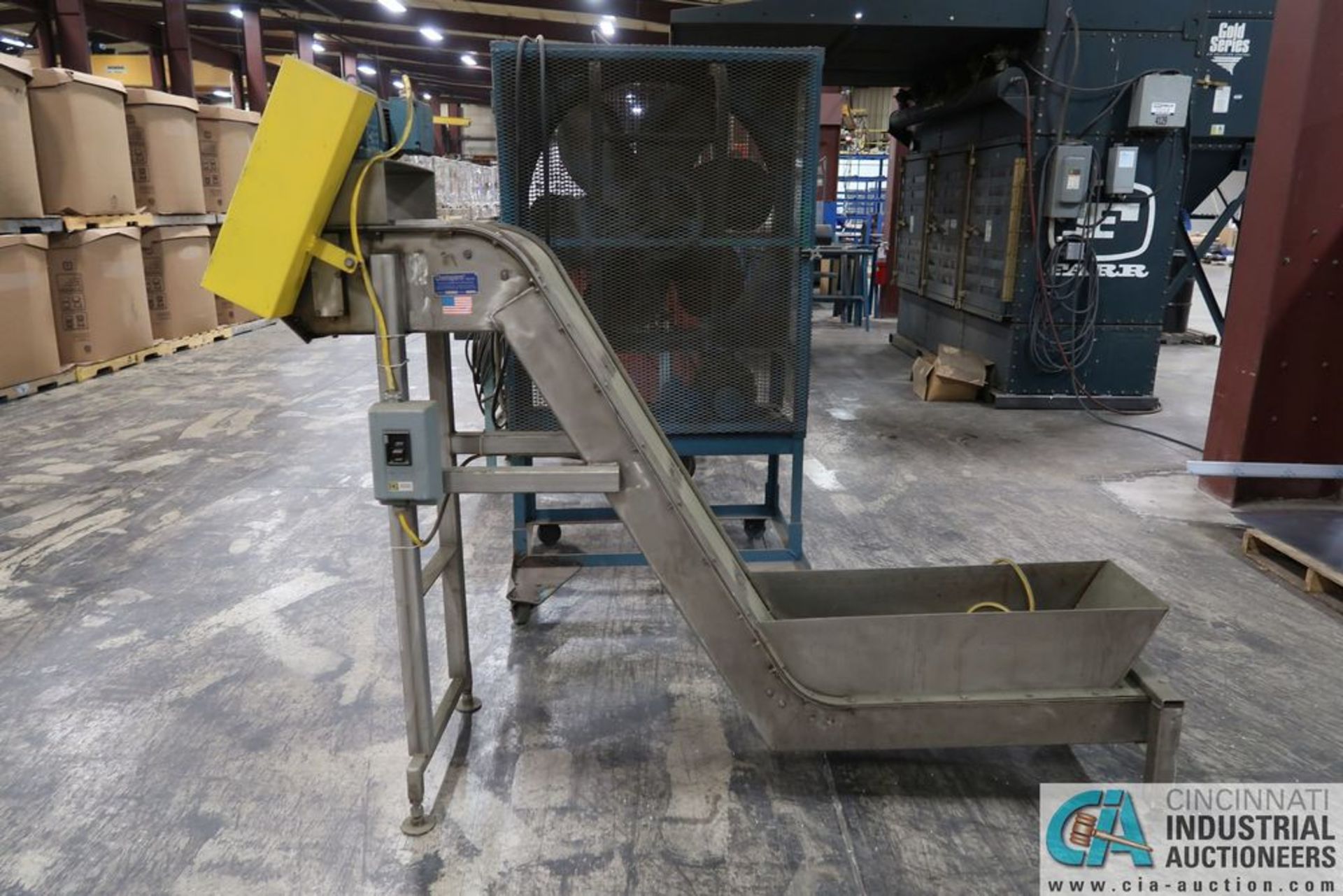 13" WIDE MAGNETIZED INCLINE CONVEYOR