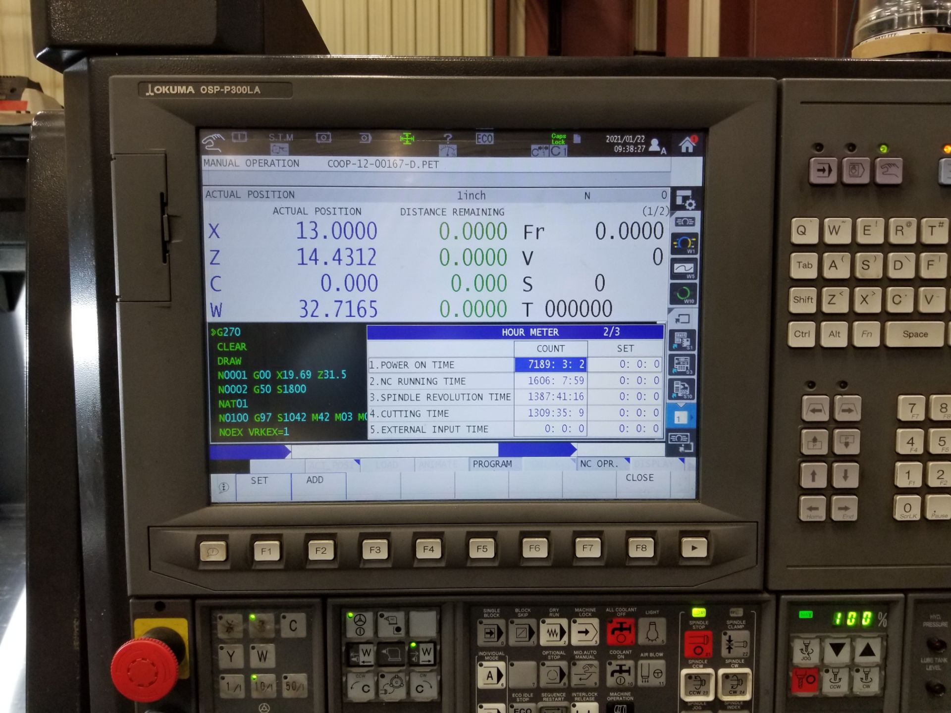 OKUMA SPACETURN MODEL LB3000-EX-ii-M-C500 CNC TURNING CENTER W/ MILLING; S/N 201759**Loading Fee due - Image 4 of 15