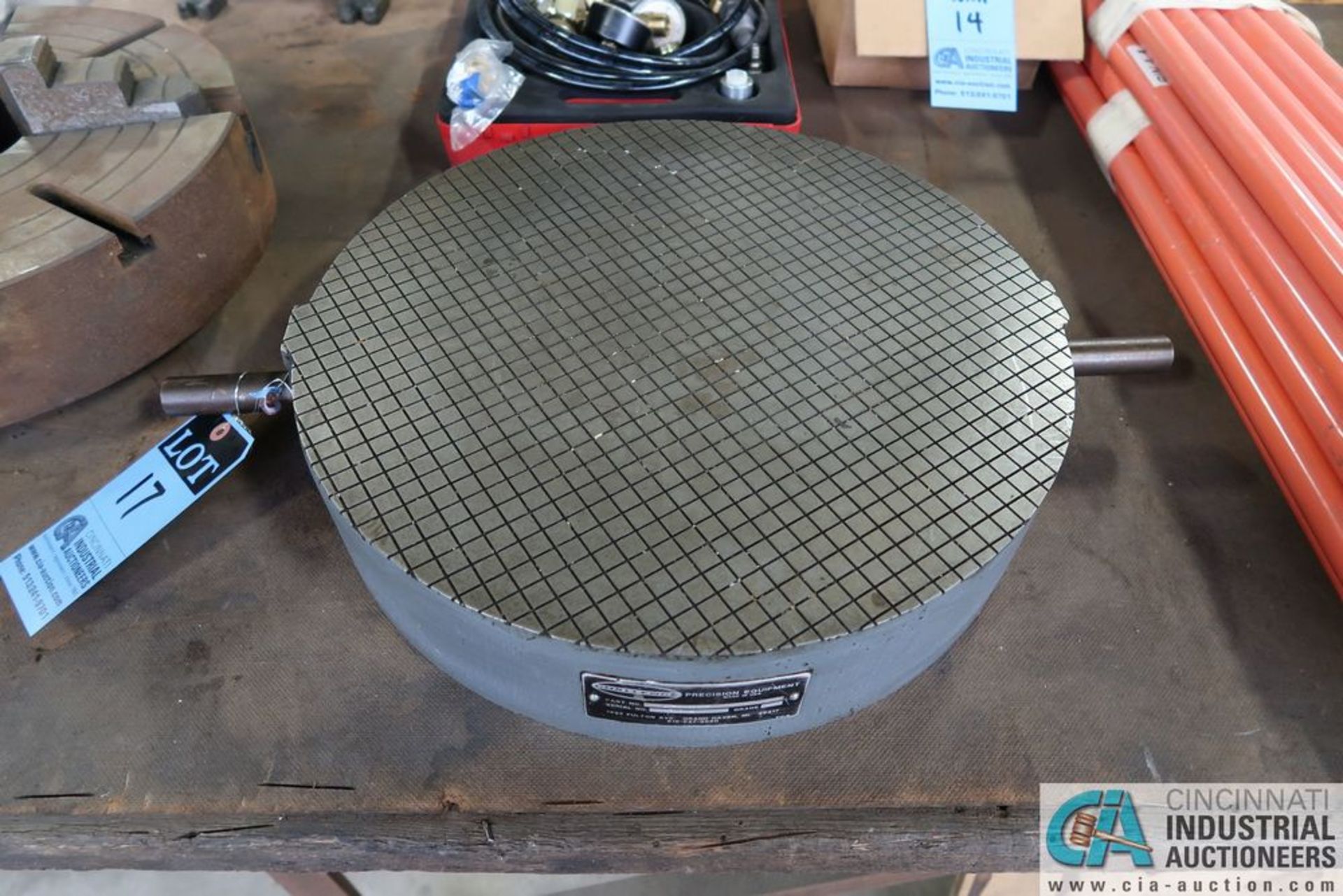 18" DIAMETER CHALLENGE PART NO. LR-1804 LAPPING PLATE; S/N 12124-8