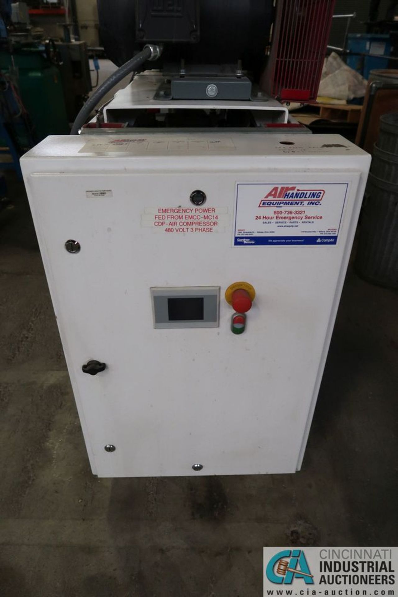 GARDNER DENVER MODEL ENV513 ENVIROAIRE S7 TRIPLEX ROTARY SCROLL AIR COMPRESSOR WITH (3) 7.5 HP - Image 5 of 6