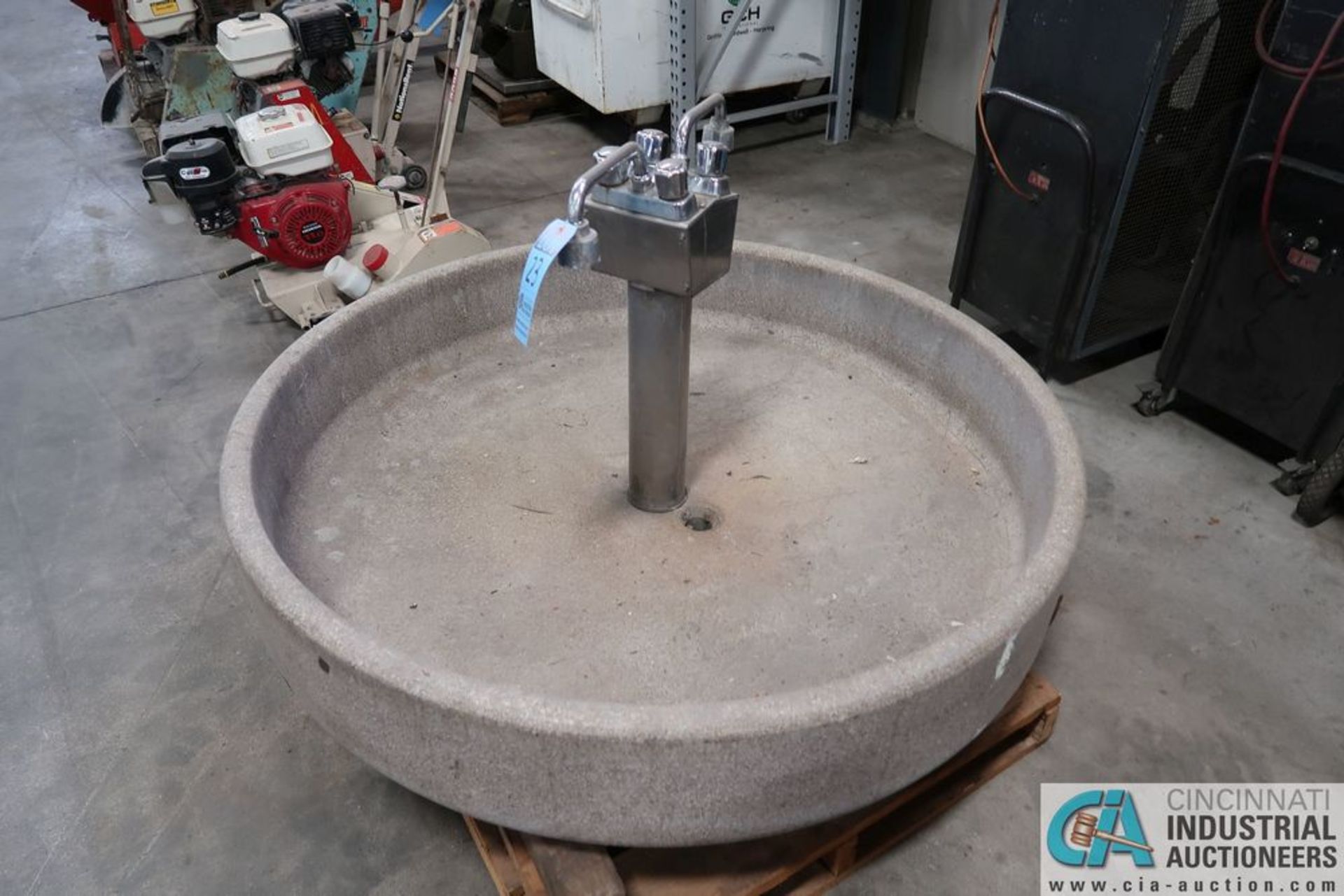 55" DIAMETER X 8" DEEP BRADLEY CONCRETE WASH FOUNTAIN