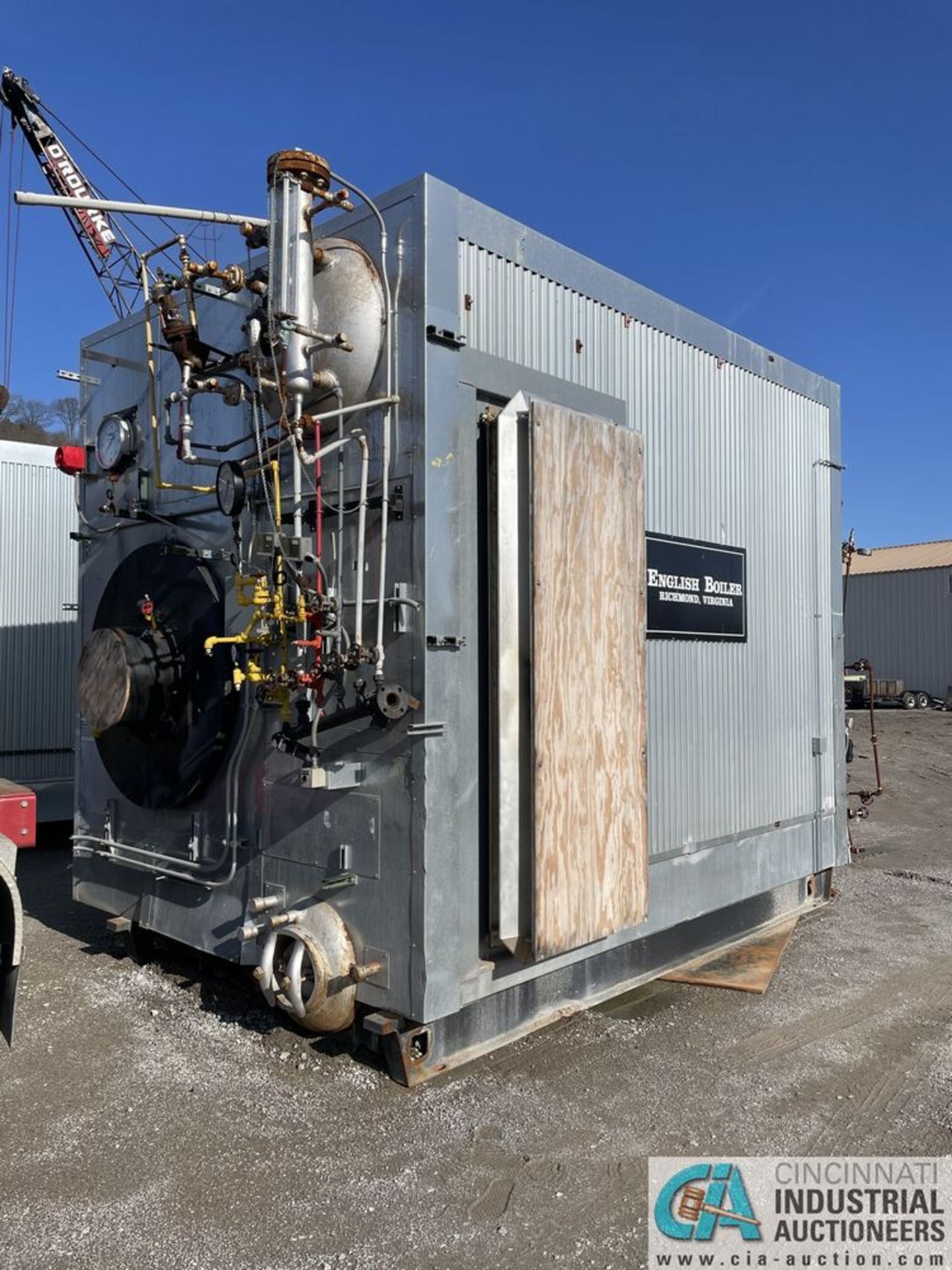 ****2,047 SQ. FT. ENGLISH BOILER 25-DR-250 GAS FIRED STEAM BOILER; S/N 31003-1**Bid confirmation