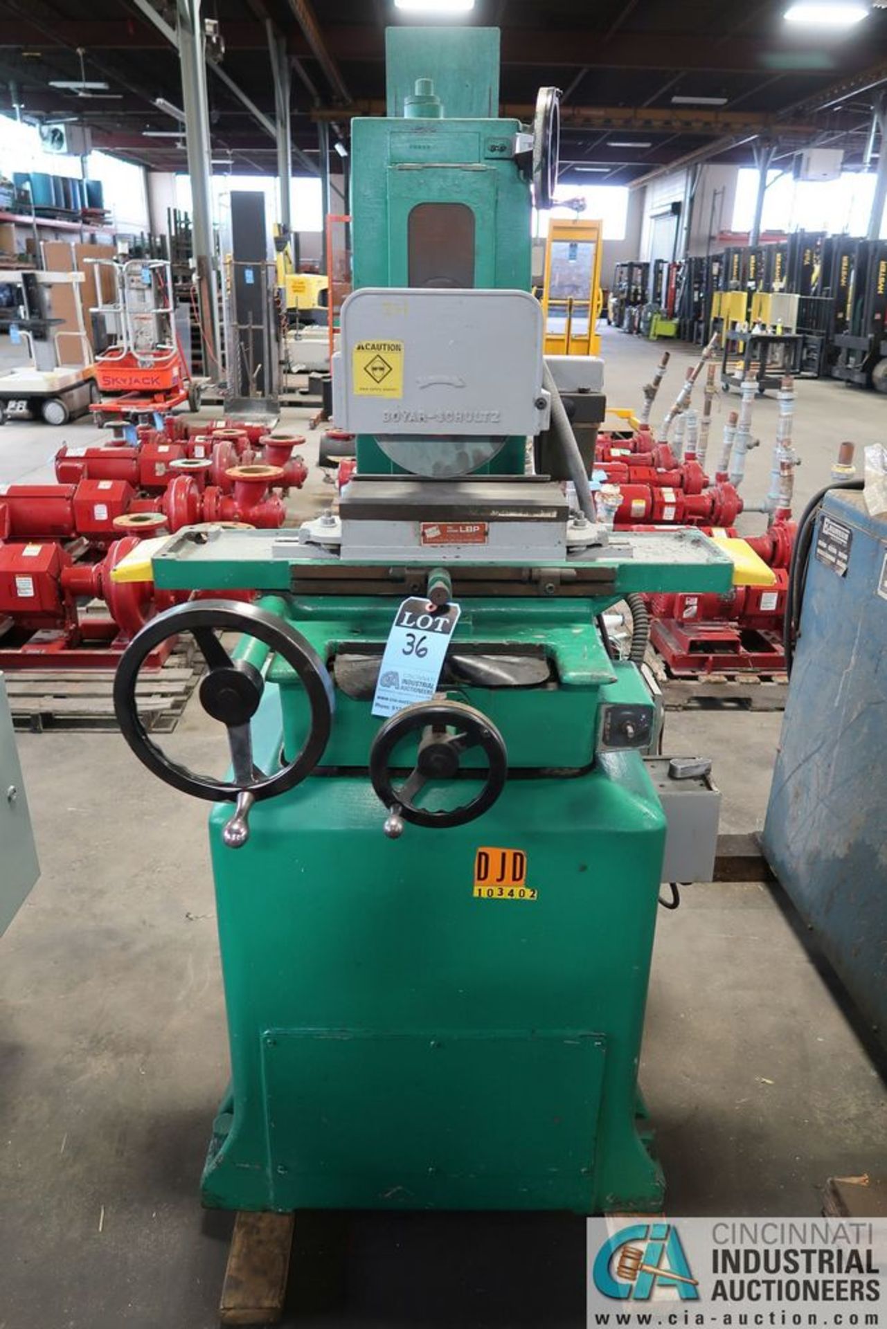 6" X 12" BOYAR-SCHULTZ HAND FEED SURFACE GRINDER; SN 25680 - Image 3 of 7