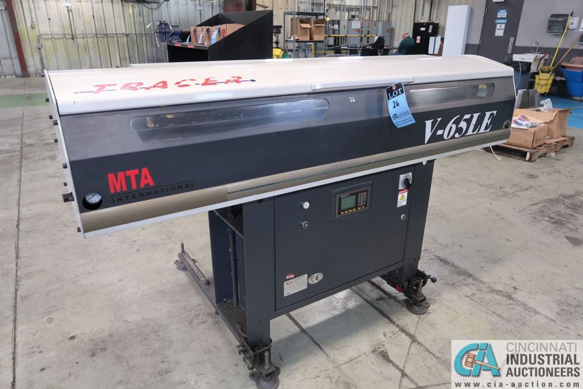 60" MTA V65LE TRACER BAR FEEDER; S/N 16120339, 5 MM TO 65 MM BAR DIAMETER**Rigging Fee Due $100.00**