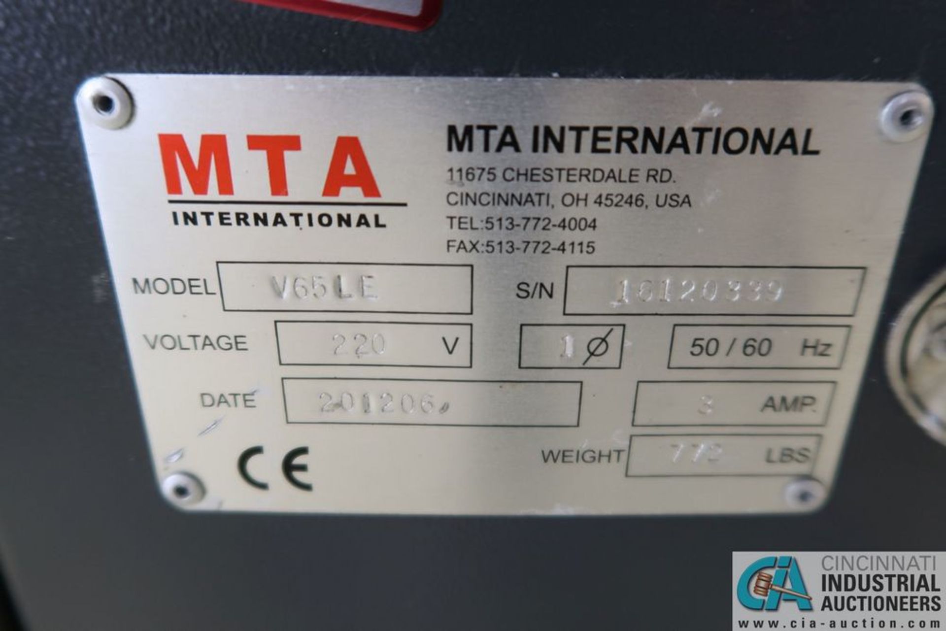 60" MTA V65LE TRACER BAR FEEDER; S/N 16120339, 5 MM TO 65 MM BAR DIAMETER**Rigging Fee Due $100.00** - Image 8 of 8