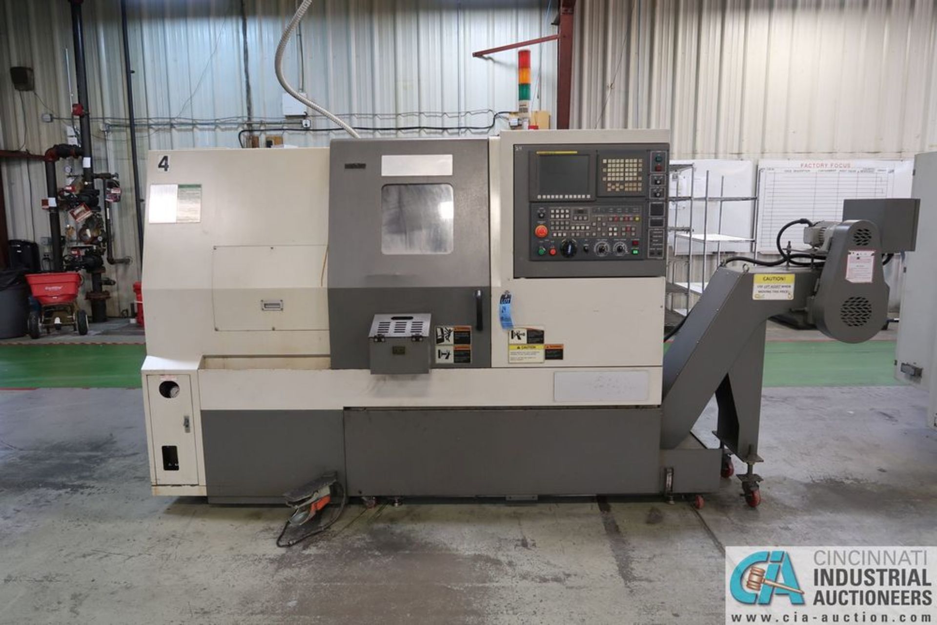 SAMSUNG SL20/500 CNC TURNING CENTER; S/N 12H440853, 8" 3-JAW CHUCK, **Rigging Fee Due $500.00** - Image 5 of 14