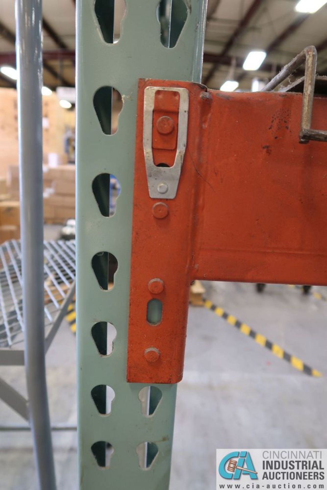 SECTIONS 108" X 48" X 120" LONG ADJUSTABLE BEAM PALLET RACK **Rigging Fee Due $70.00** - Image 7 of 7