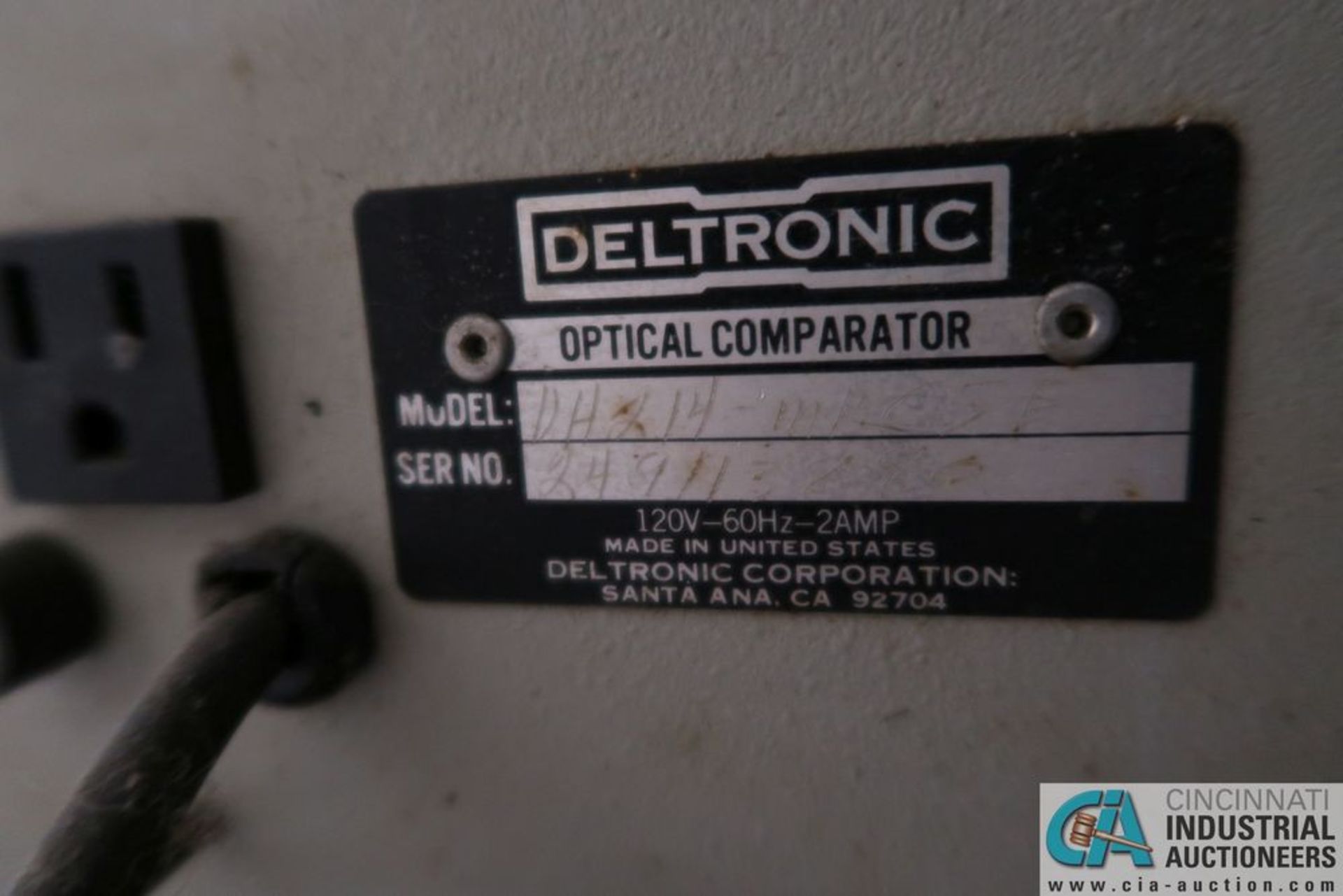 14" DELTRONIC DH214 OPTICAL COMPARATOR; S/N 249113880, **Rigging Fee Due $100.00** - Image 8 of 8