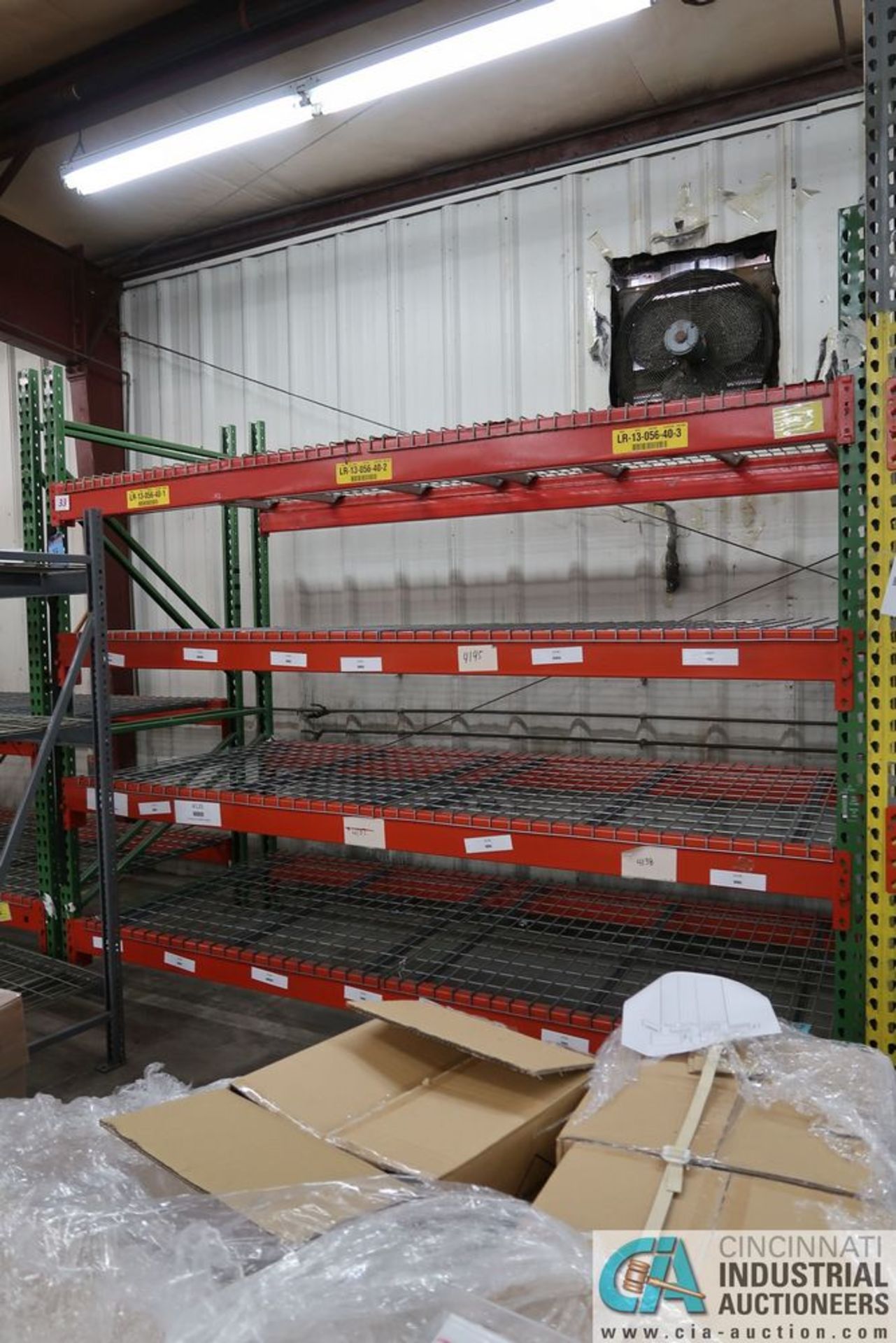 SECTIONS 108" X 48" X 96" LONG ADJUSTABLE BEAM PALLET RACK **Rigging Fee Due $70.00** - Image 2 of 5