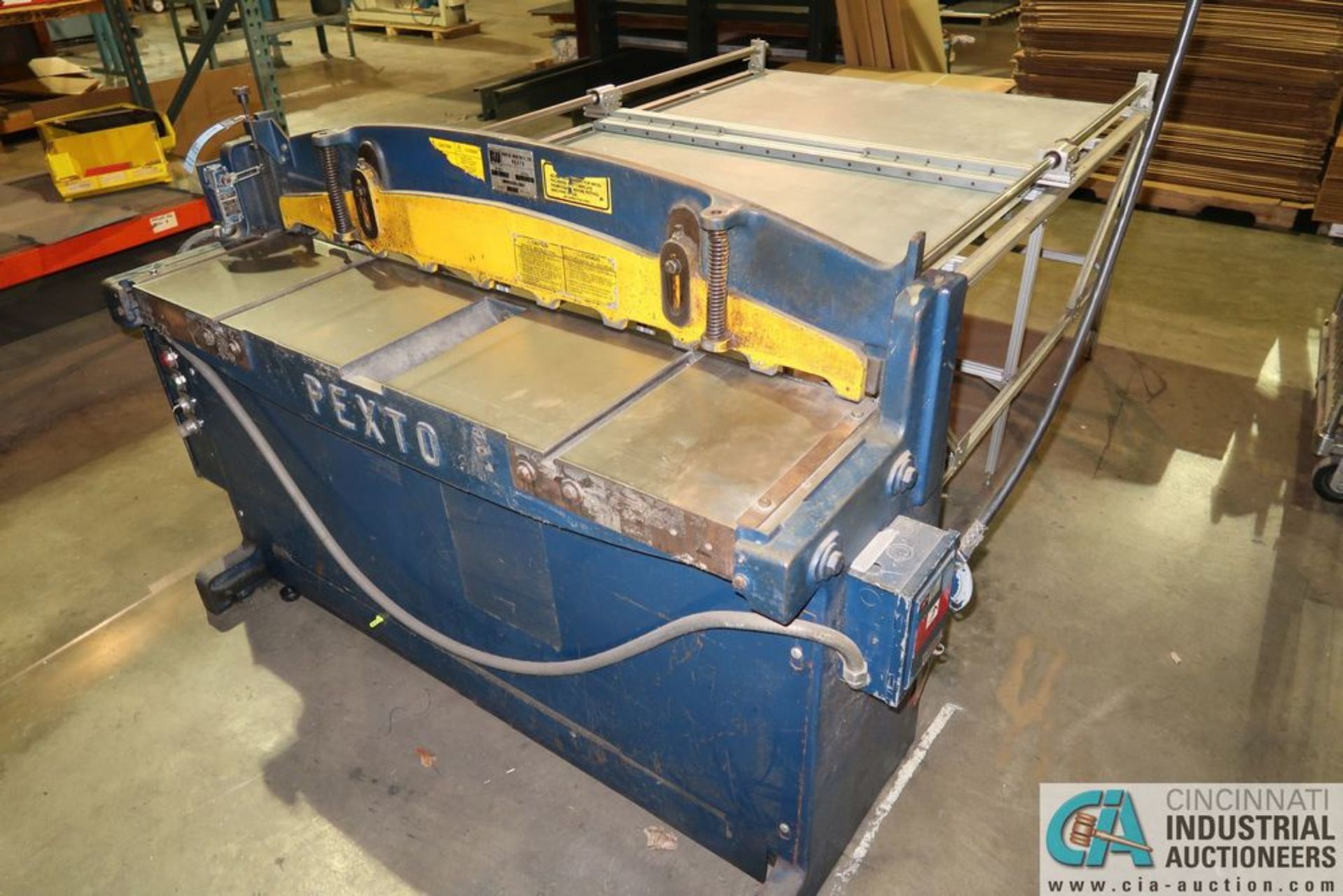 16 GA. X 52" PEXTO MODEL PH-52 POWER SQUARING SHEAR; S/N N/A, BACK GAUGE, 72" X 53" TABLE ** - Image 2 of 5