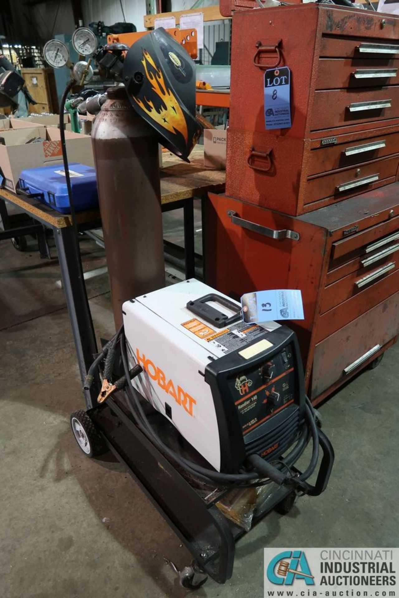 140 AMP HOBART HANDLER 140 MIG WELDER; S/N LJ-170563Y