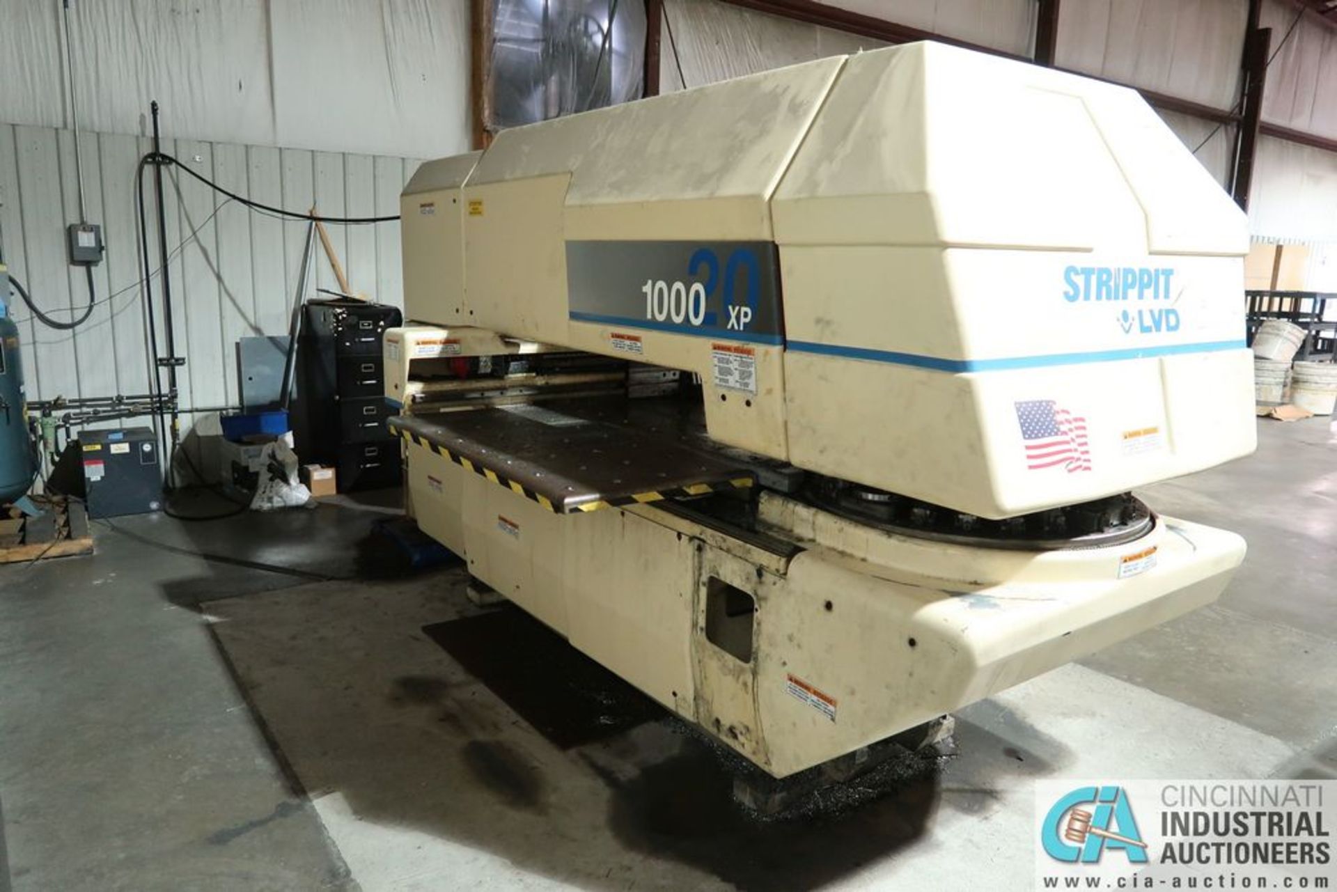 ****22 TON LVD STRIPPIT MODEL U-1000XP-OiPB CNC TURRET PUNCH W/ (2) AUTO INDEX; S/N 09611191, GE FAN - Image 5 of 12