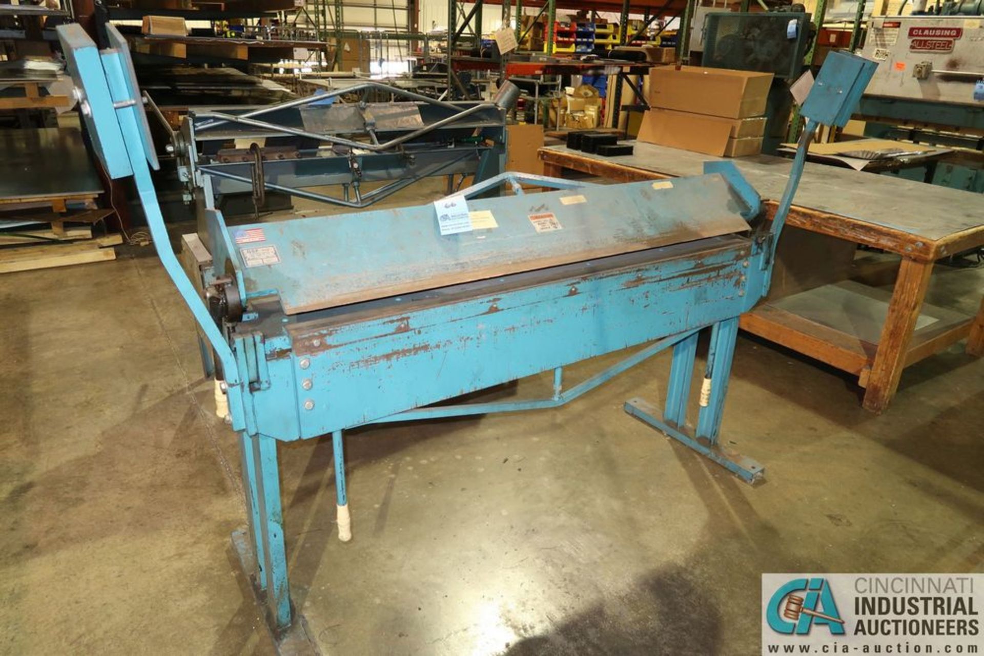 16 GA. X 60" GFS MODEL 56018 HAND BRAKE; S/N 1525 **LOADING FEE DUE THE "ERRA" GRINER ENG. $150.