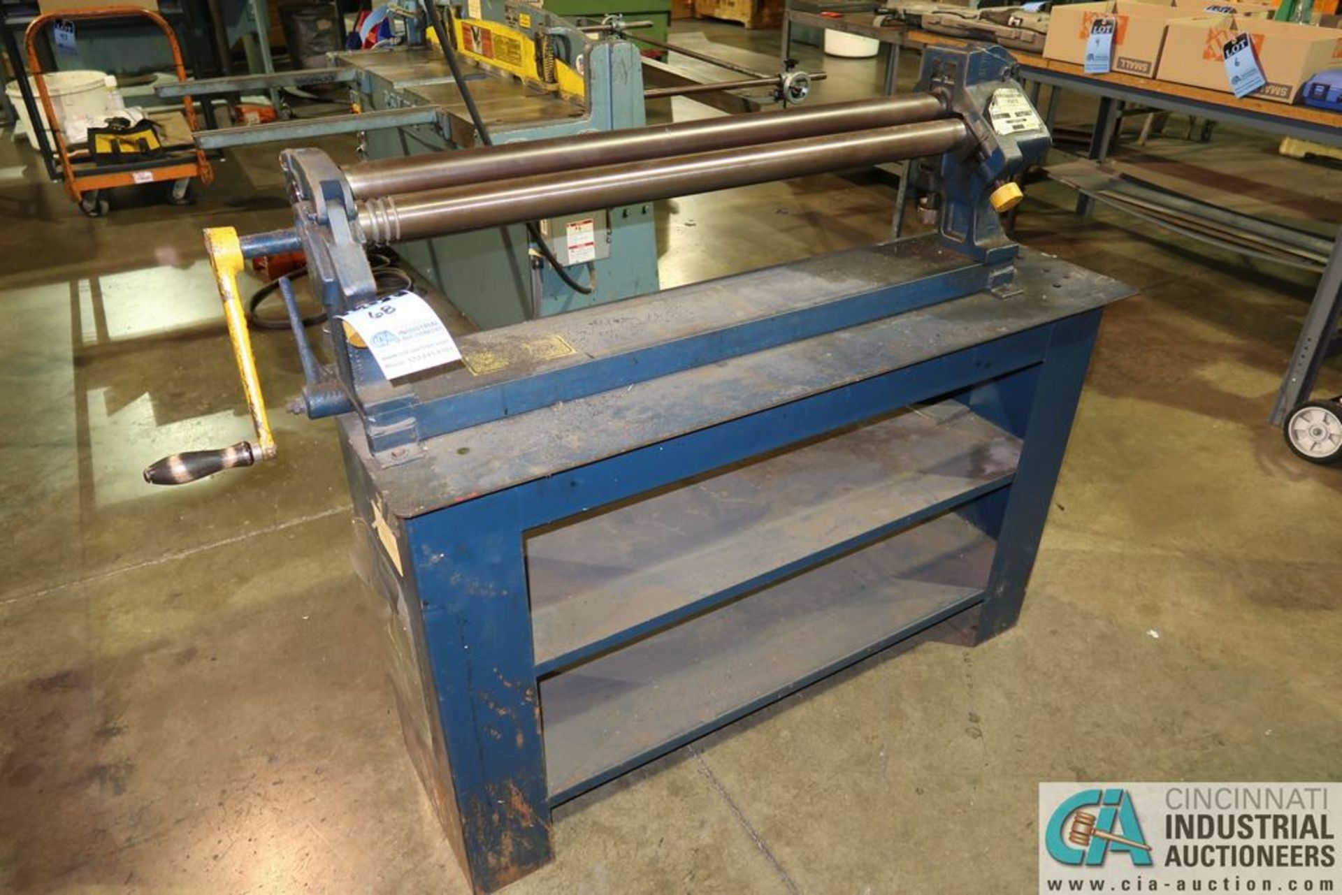 22 GA. X 36" PEXTO MODEL 381D HAND SLIP ROLL; S/N 3384-9-88, 2" ROLLERS **LOADING FEE DUE THE "ERRA"