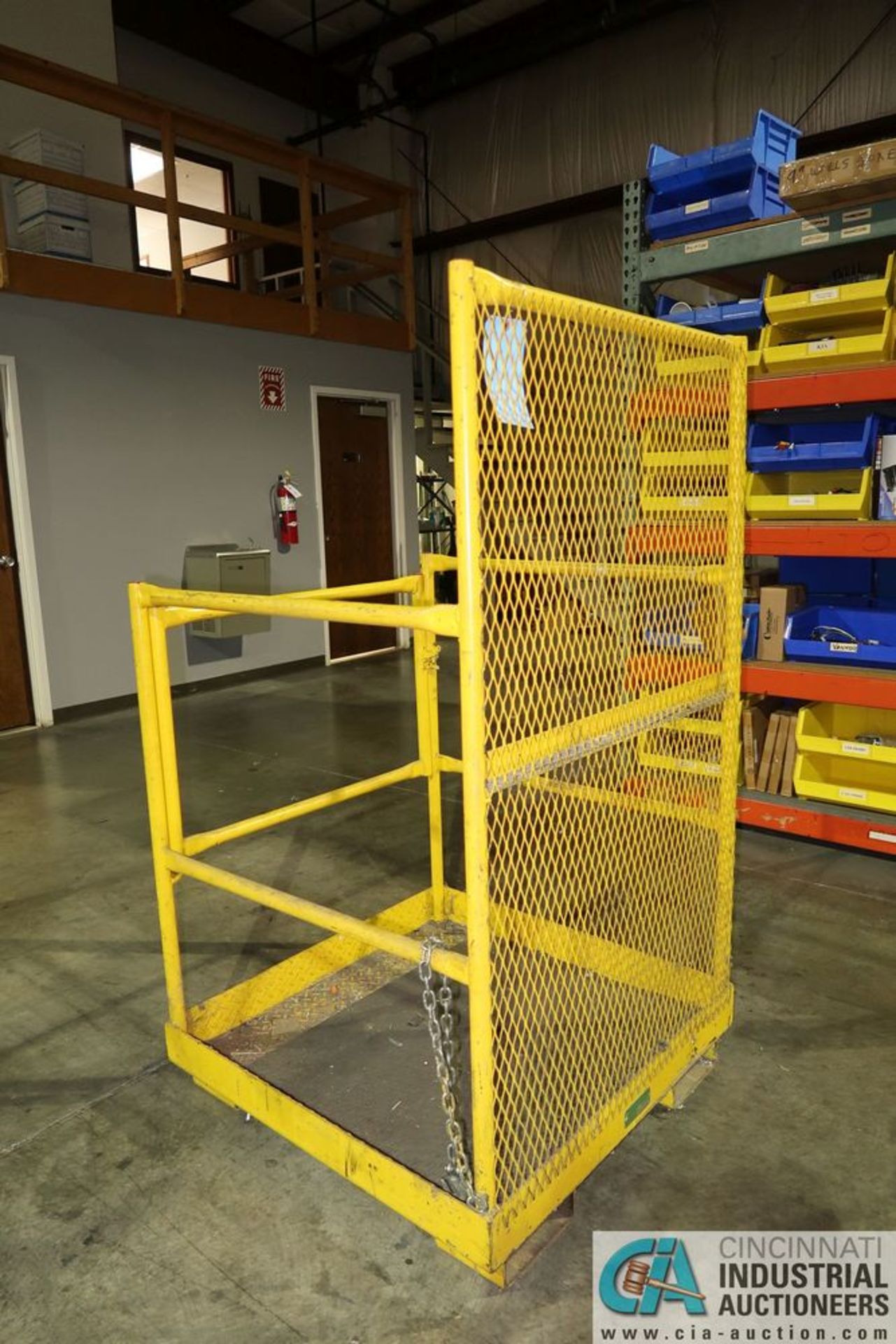 ****36" X 36" X 46" X 1,000 LB. I&S EQUIPMENT LIFT TRUCK MAN-CAGE ****Delay removal, no pickup - Image 3 of 4