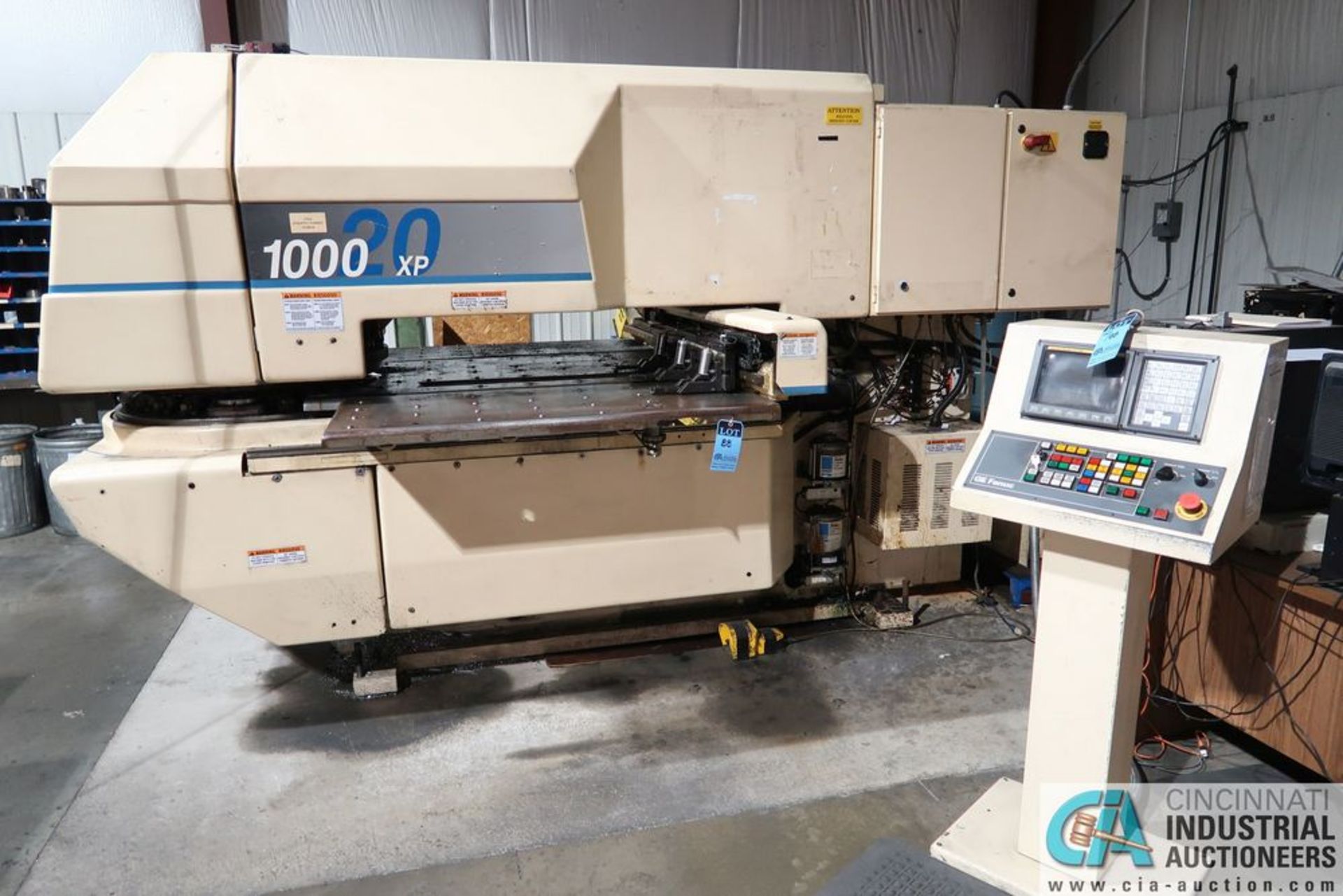 ****22 TON LVD STRIPPIT MODEL U-1000XP-OiPB CNC TURRET PUNCH W/ (2) AUTO INDEX; S/N 09611191, GE FAN