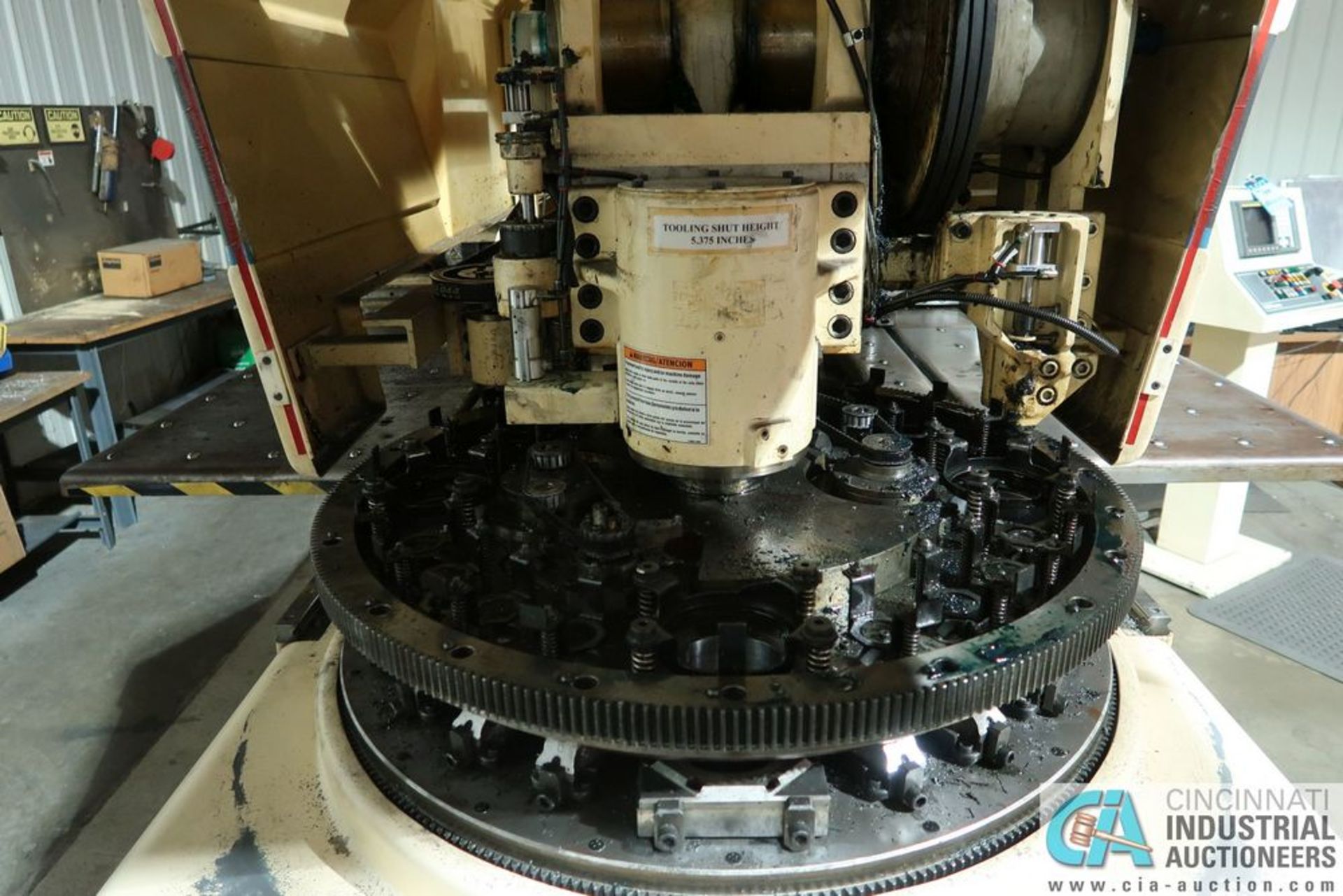 ****22 TON LVD STRIPPIT MODEL U-1000XP-OiPB CNC TURRET PUNCH W/ (2) AUTO INDEX; S/N 09611191, GE FAN - Image 9 of 12