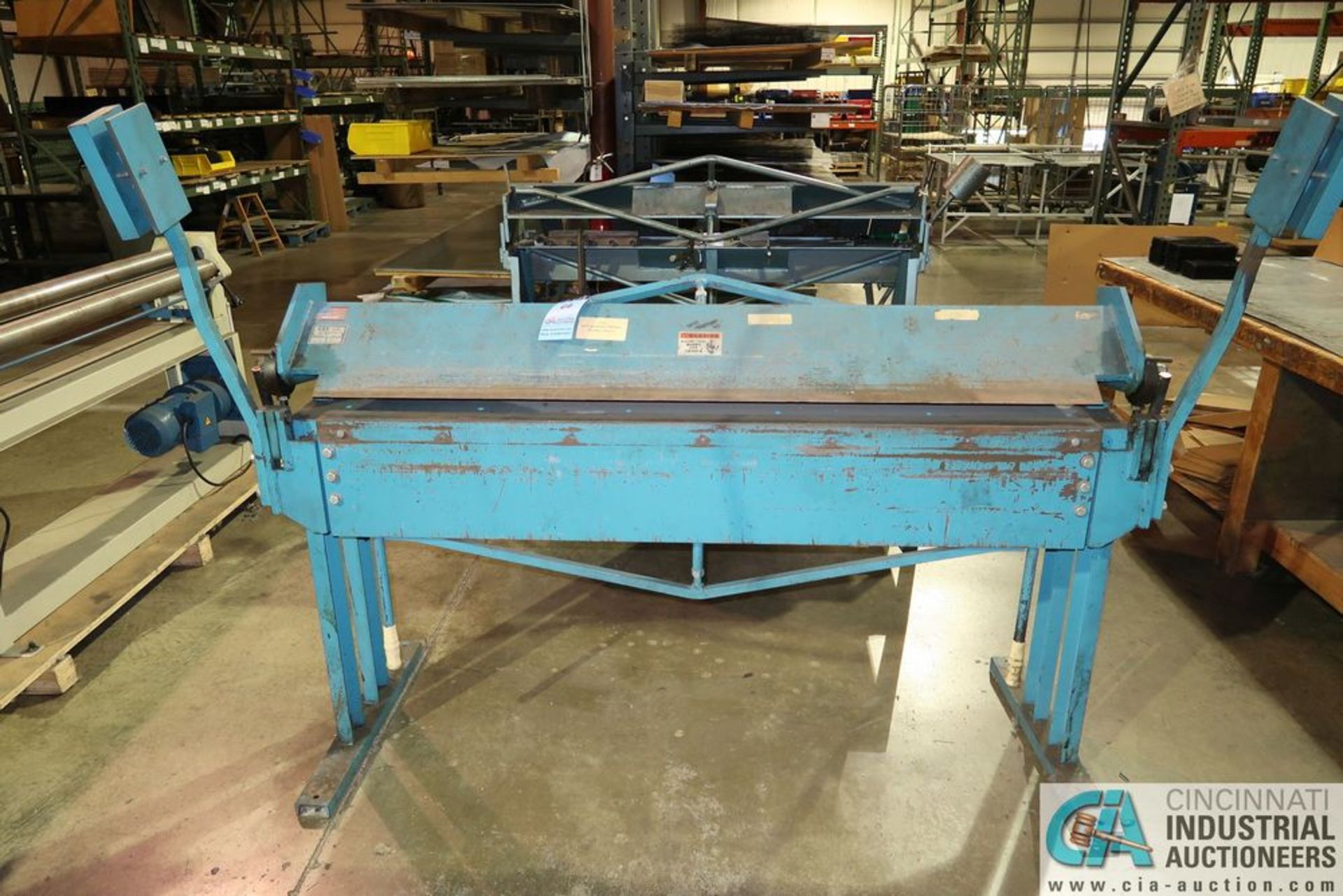 16 GA. X 60" GFS MODEL 56018 HAND BRAKE; S/N 1525 **LOADING FEE DUE THE "ERRA" GRINER ENG. $150. - Image 3 of 6