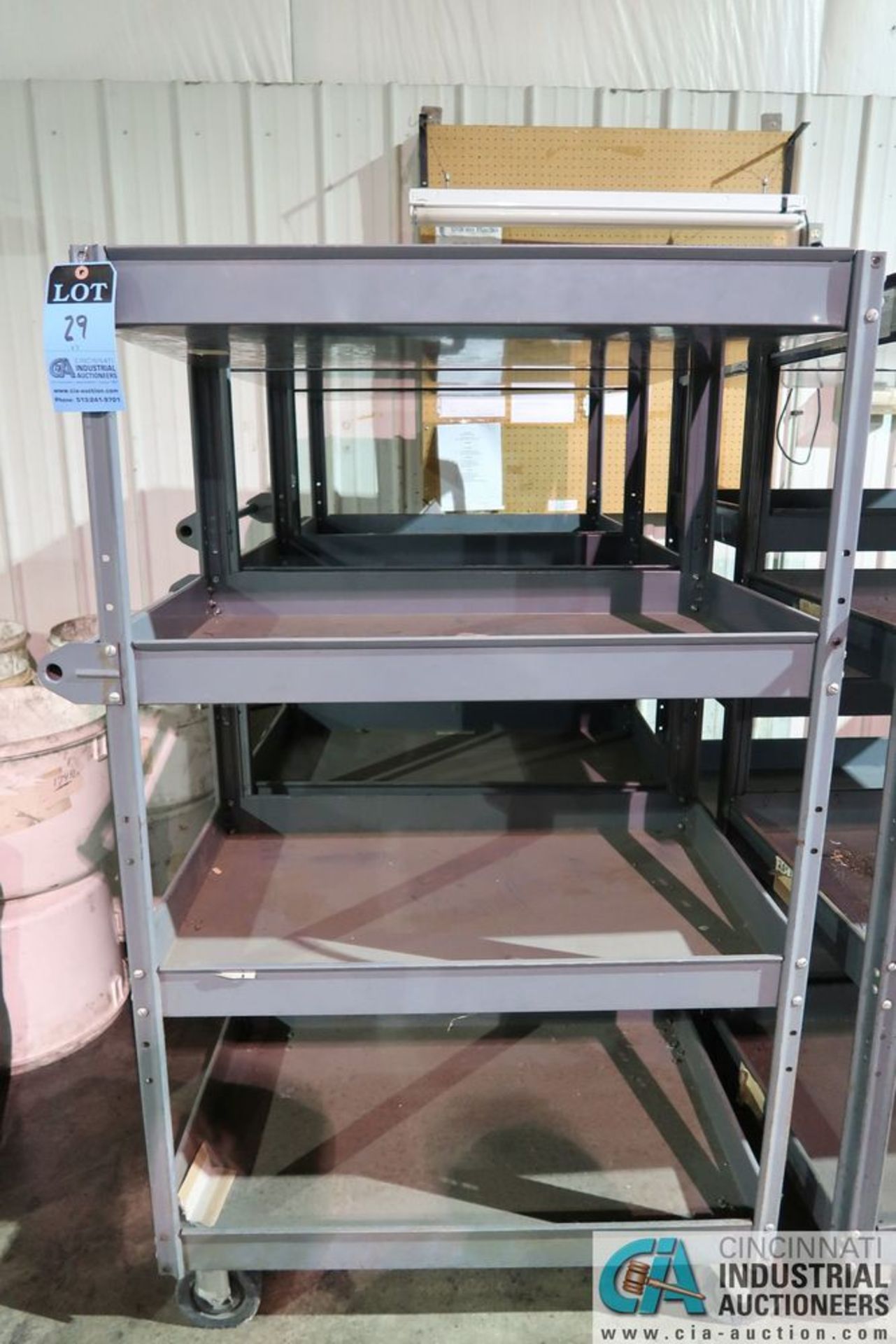 36" X 24" X 60" PORTABLE 4-SHELF CARTS - Image 2 of 2