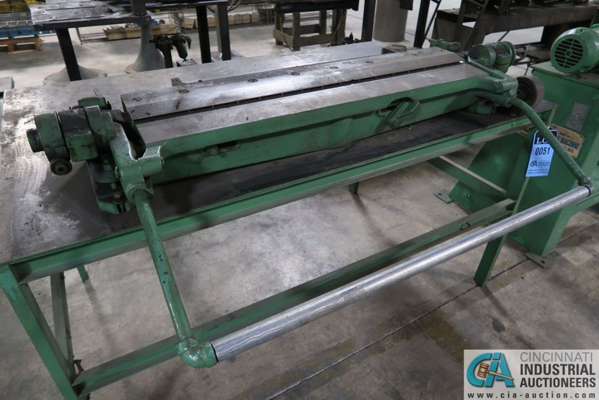 36" PEXTO BENCH MOUNTED LEAF BRAKE WITH STEEL BENCH