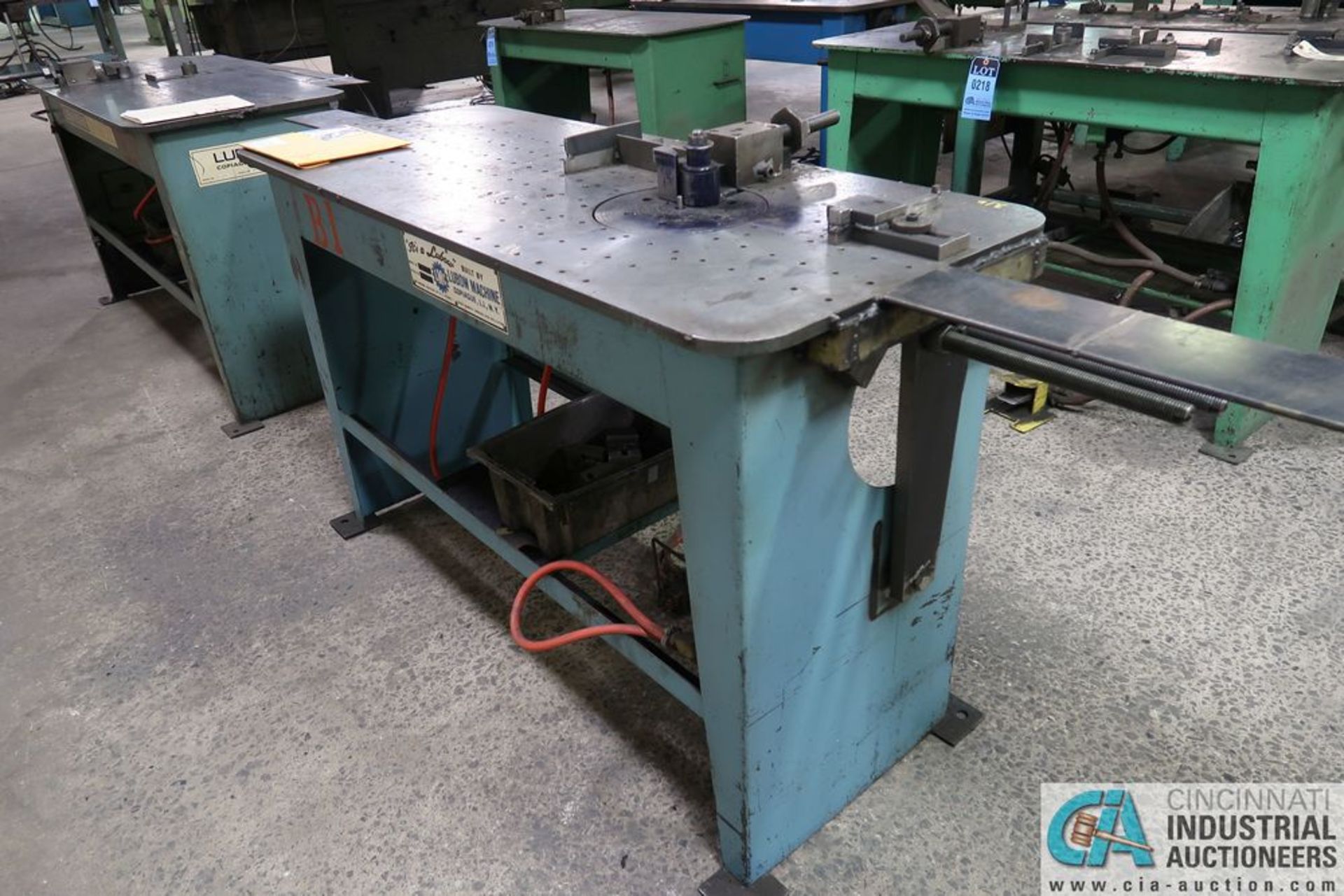 LUBOW MODEL ML-10 SINGLE HEAD ROTARY TABLE WIRE-ROD BENDER; S/N 11-75 **Loading Fee Due the "ERRA" - Image 3 of 5