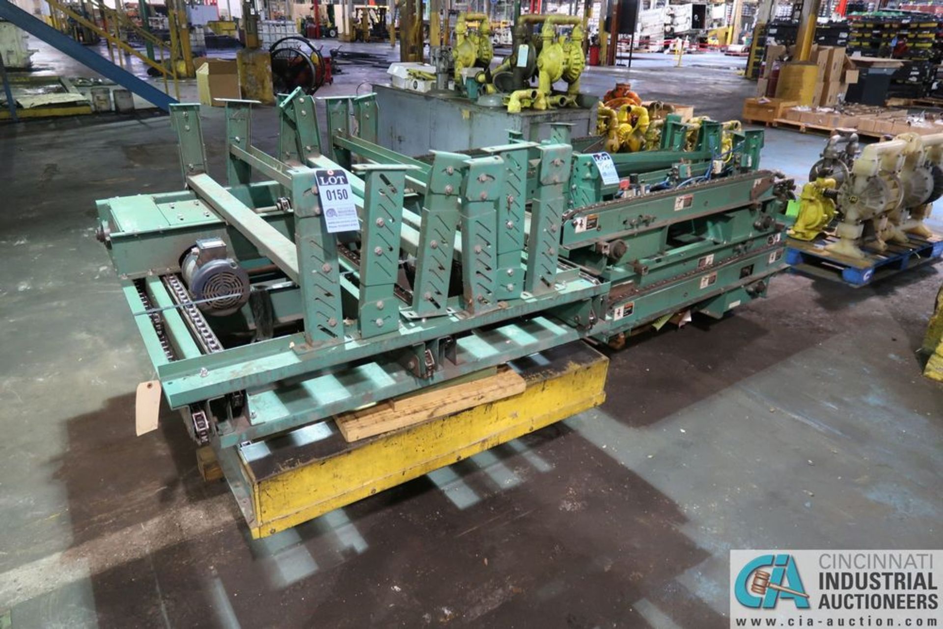 (LOT) 3-SKIDS OF MISCELLANEOUS STACKER CONVEYOR - MOST 48" WIDE - Image 2 of 11