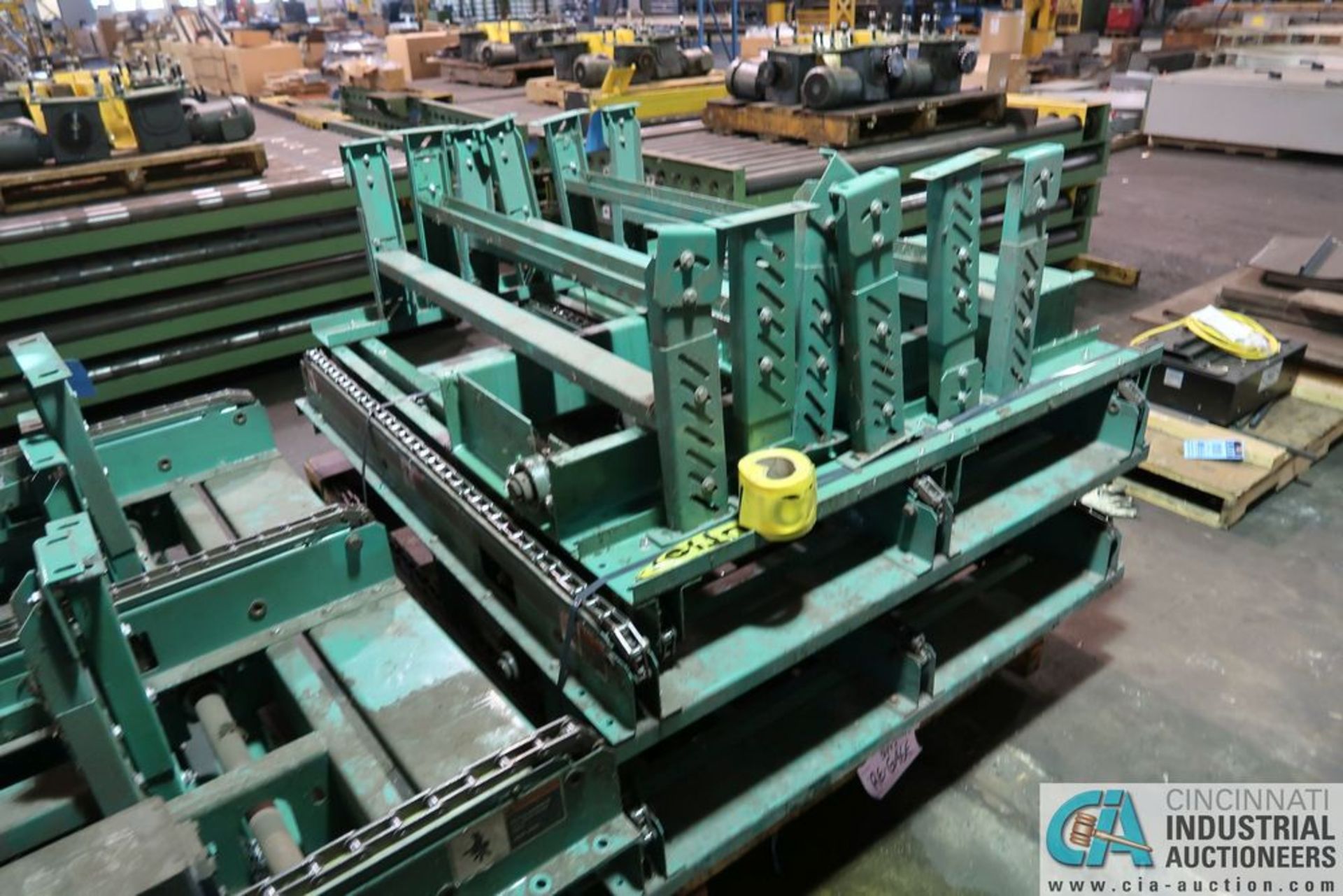 (LOT) 3-SKIDS OF MISCELLANEOUS STACKER CONVEYOR - MOST 48" WIDE - Image 7 of 11