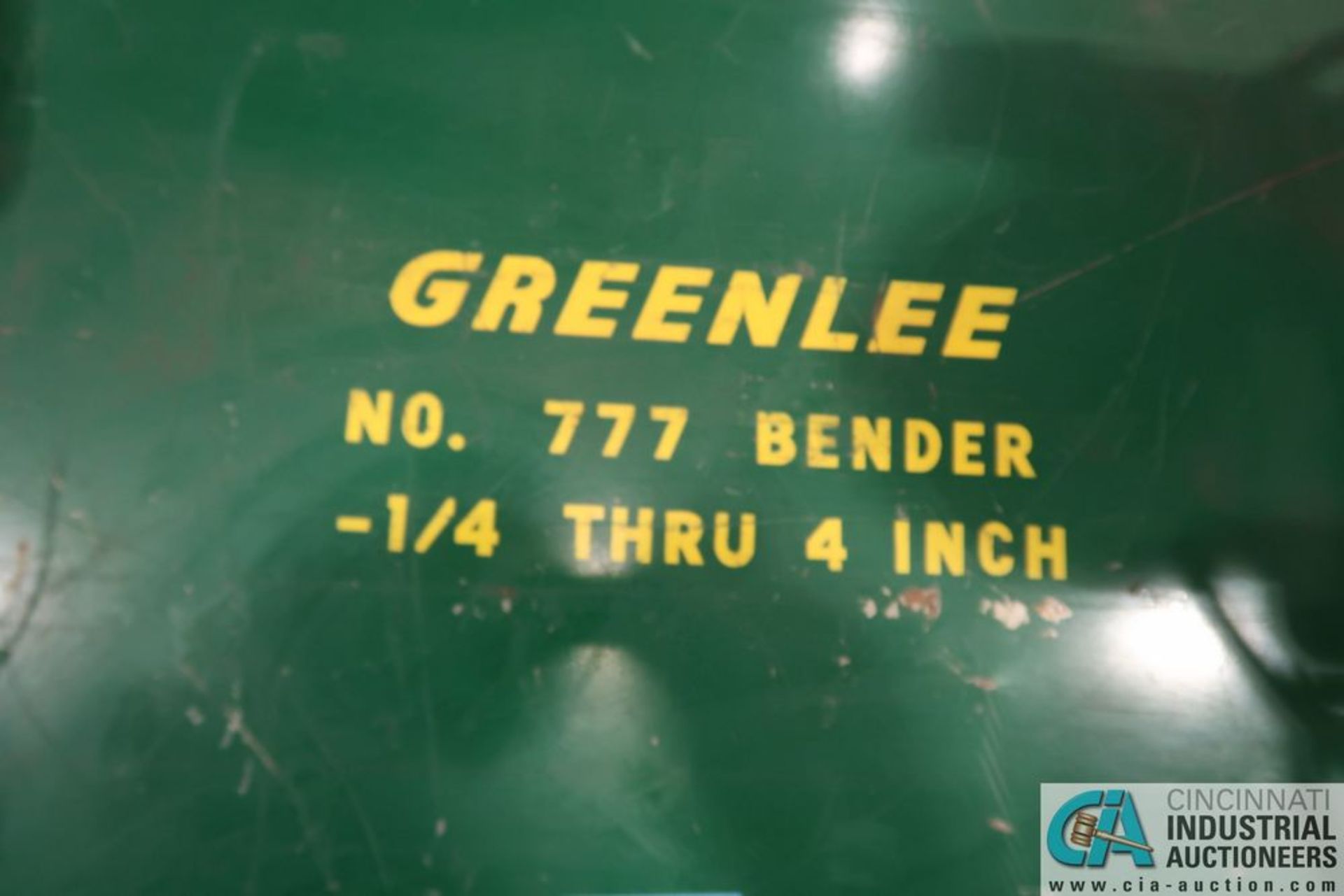 GREENLEE NO. 777 BENDER SET, 1/4" - 4" WITH DIES - Image 5 of 6