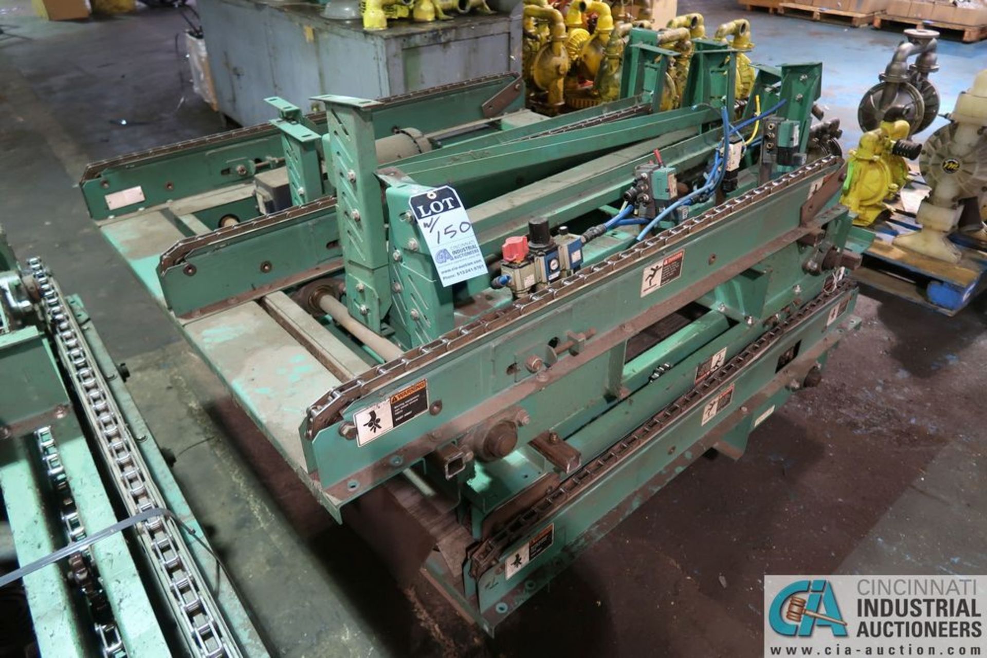 (LOT) 3-SKIDS OF MISCELLANEOUS STACKER CONVEYOR - MOST 48" WIDE - Image 4 of 11