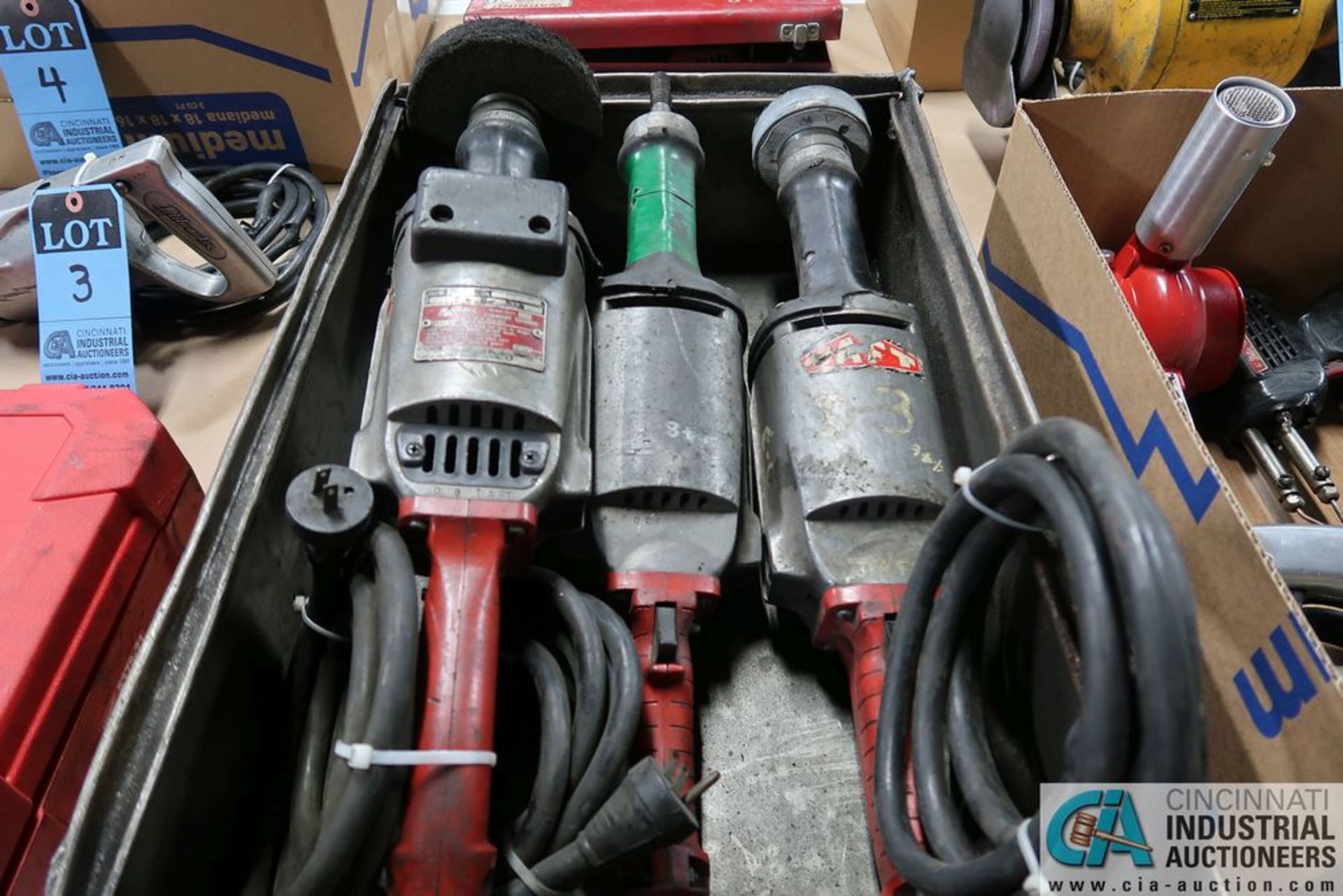 MILWAUKEE HEAVY DUTY STRAIGHT SHAFT ELECTRIC GRINDERS