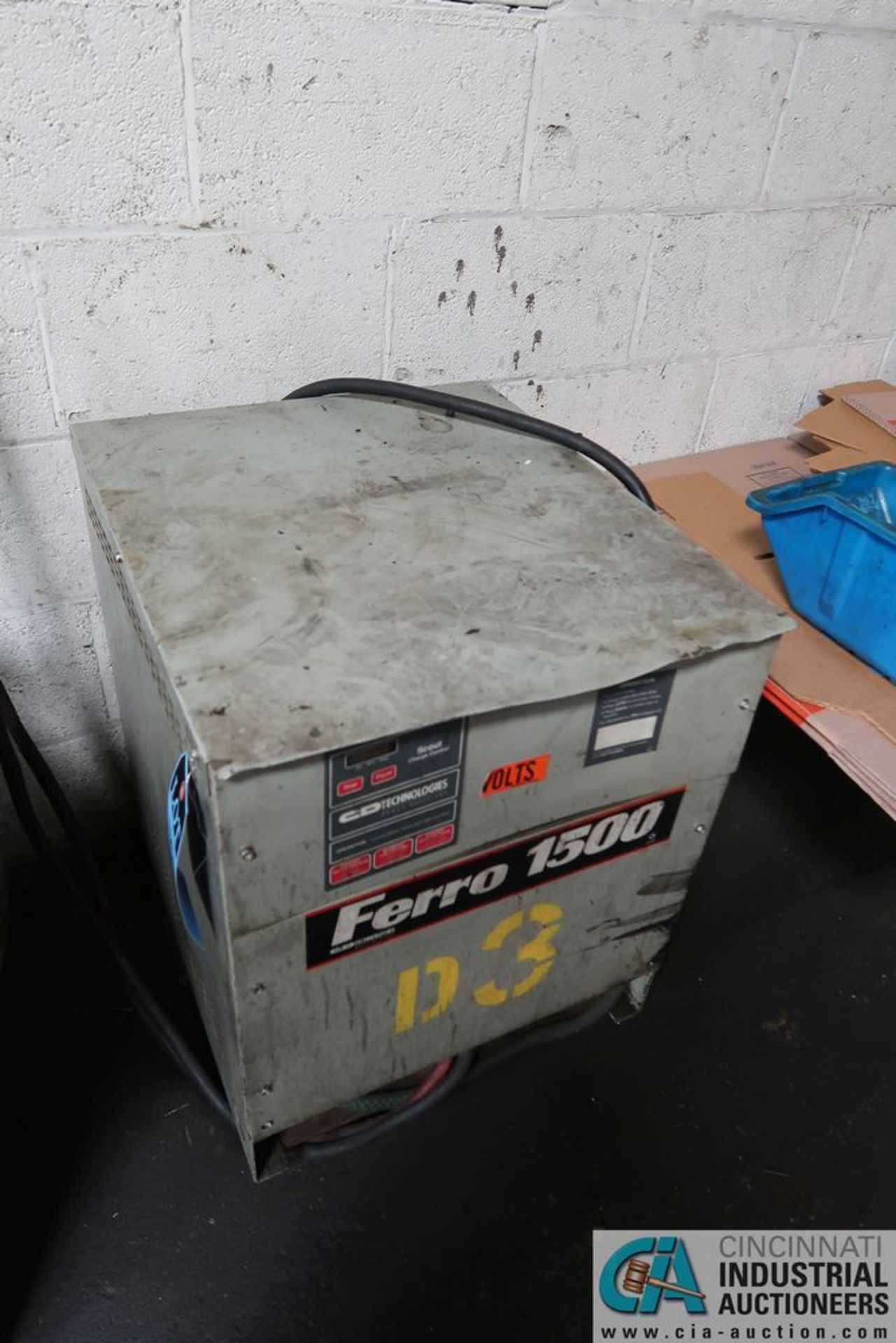 36-VOLT CD TECH FERRO 1500 BATTERY CHARGER (BY START OF AUCTION)