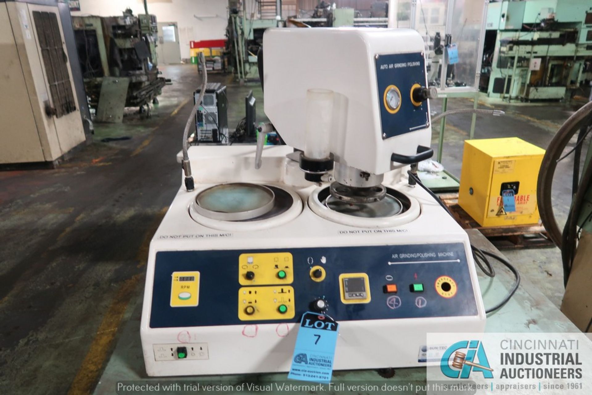 6" SUN-TEC MODEL R-FRS 5-SAMPLE AUTOMATIC GRINDING POLISHING MACHINE (New 2012) - Image 6 of 9