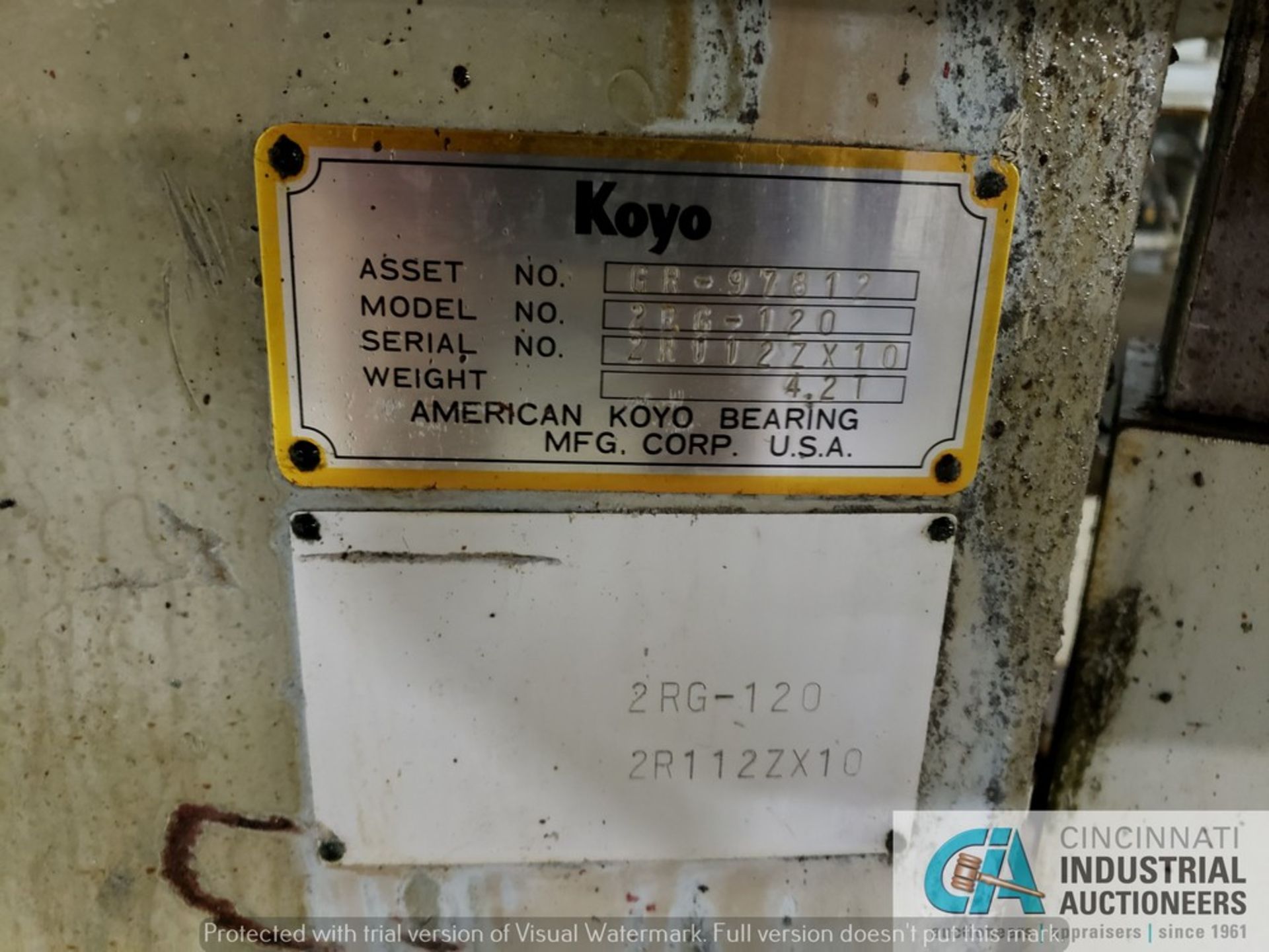 KOYO MODEL 2RG-120 RIB GRINDER; S/N 2R112ZX10, FANUC POWER MATE CONTROL - Machine located next door - Image 4 of 8
