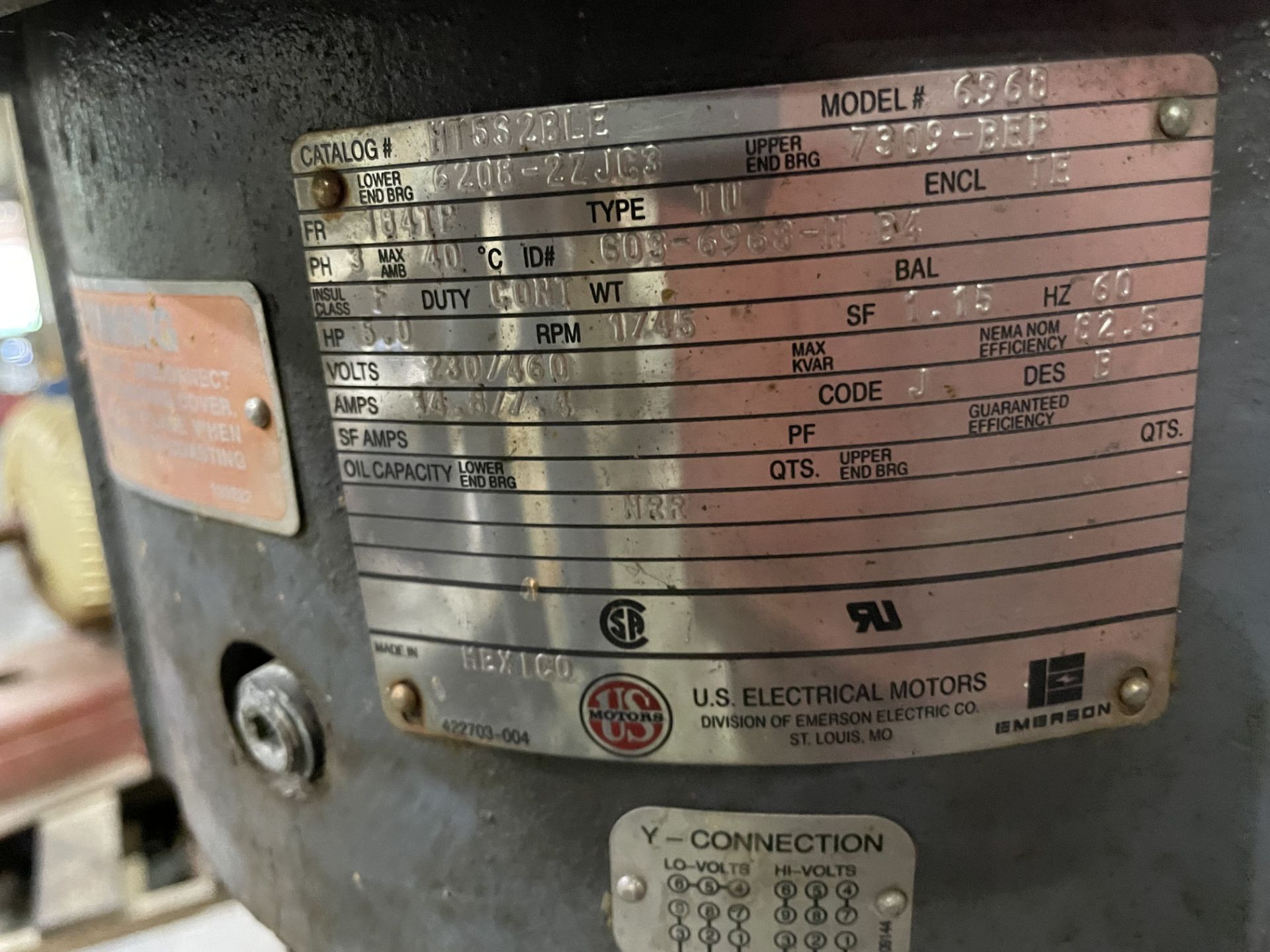 (LOT) SKID MISC., 5-HP US ELECTRIC MOTOR, TOTE-IT CHIP REMOVAL & MISC. - Image 3 of 5