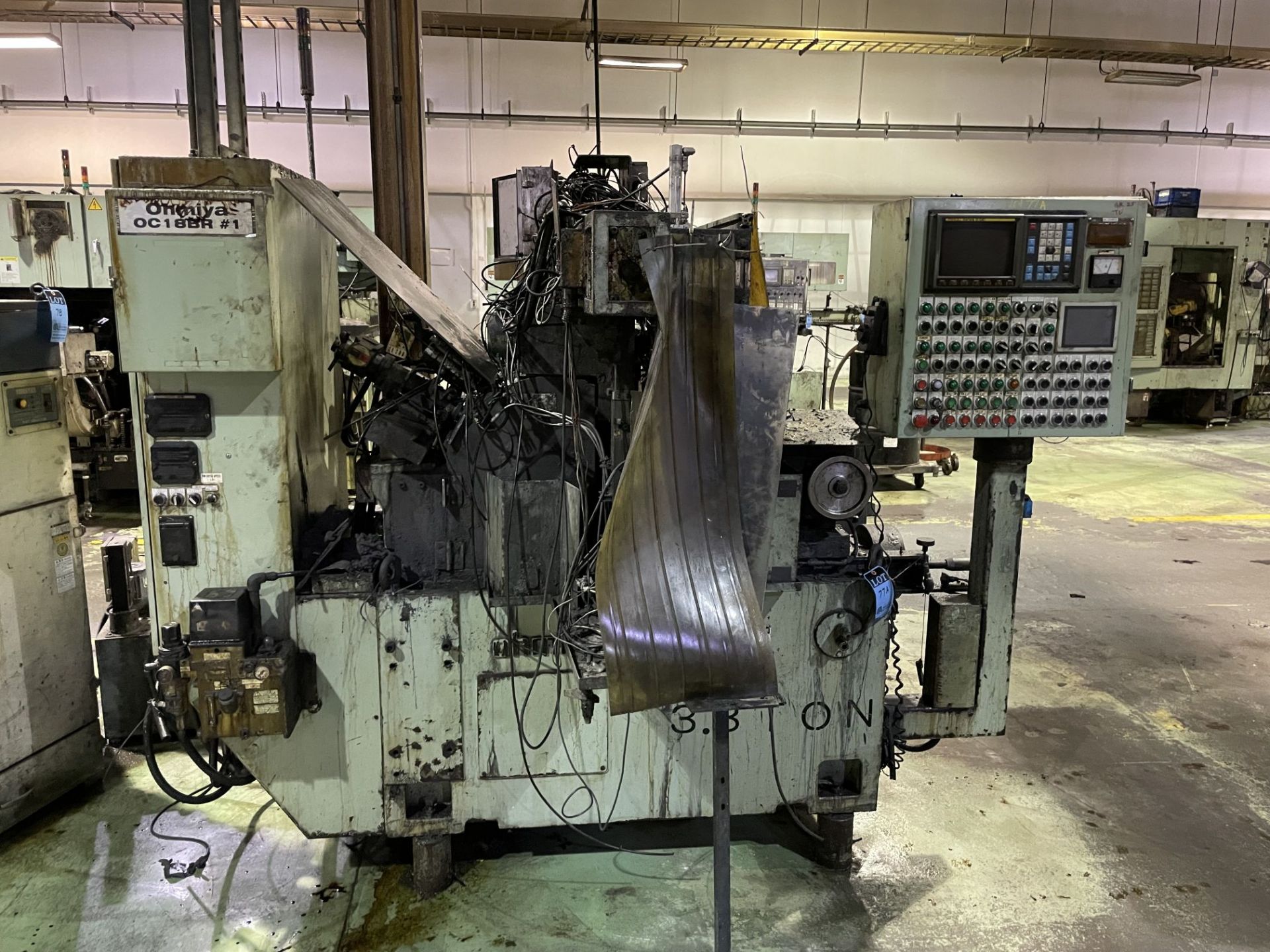 OHMIYA MODEL OC-18BR-150 CENTERLESS GRINDER; S/N 1824, FANUC O-GC CONTROL - Image 2 of 12