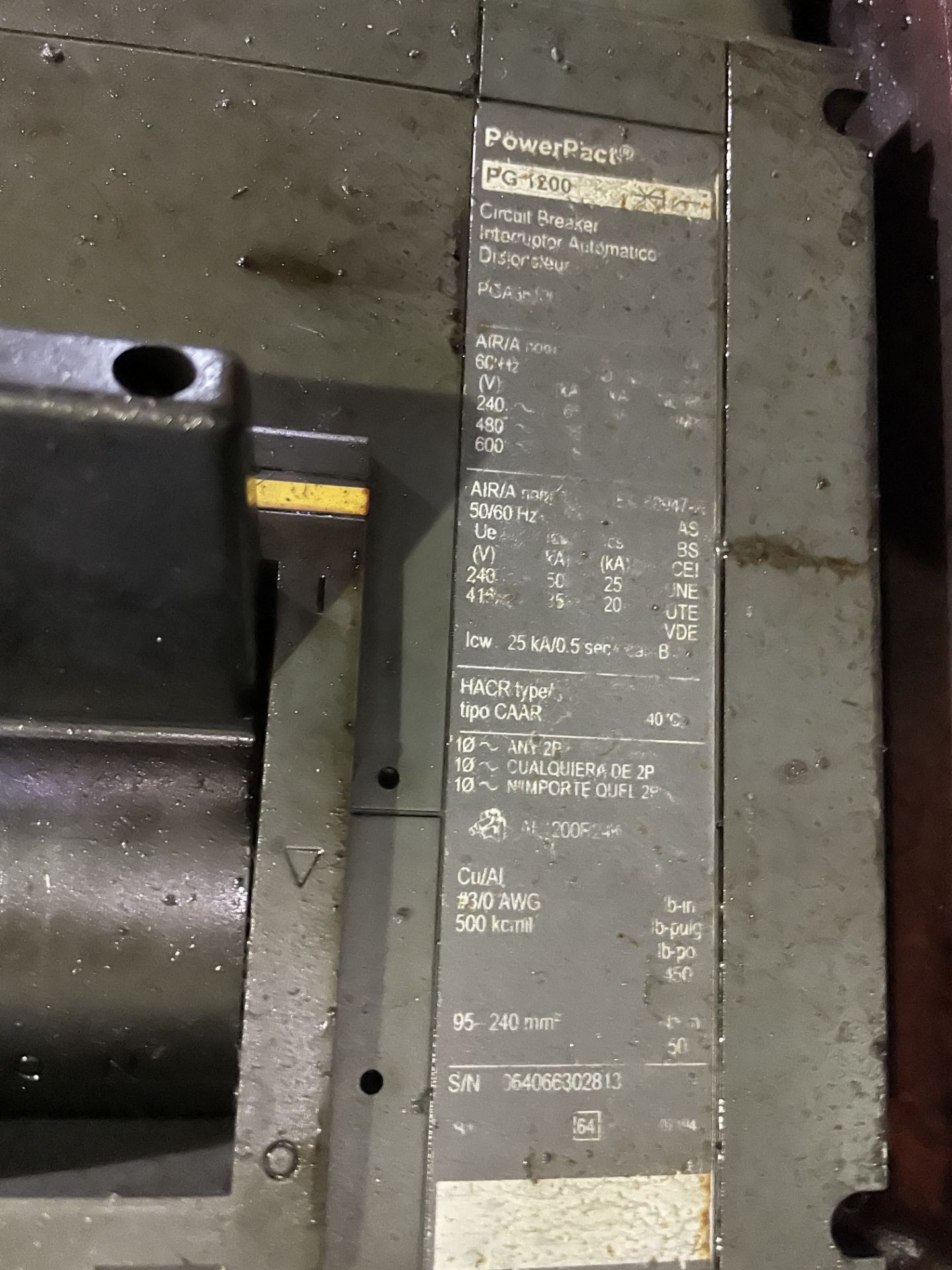 1,200 AMP SQUARE D CAT NO. 1223718265 1-SECTION SWITCH GEAR PANEL - Image 4 of 7