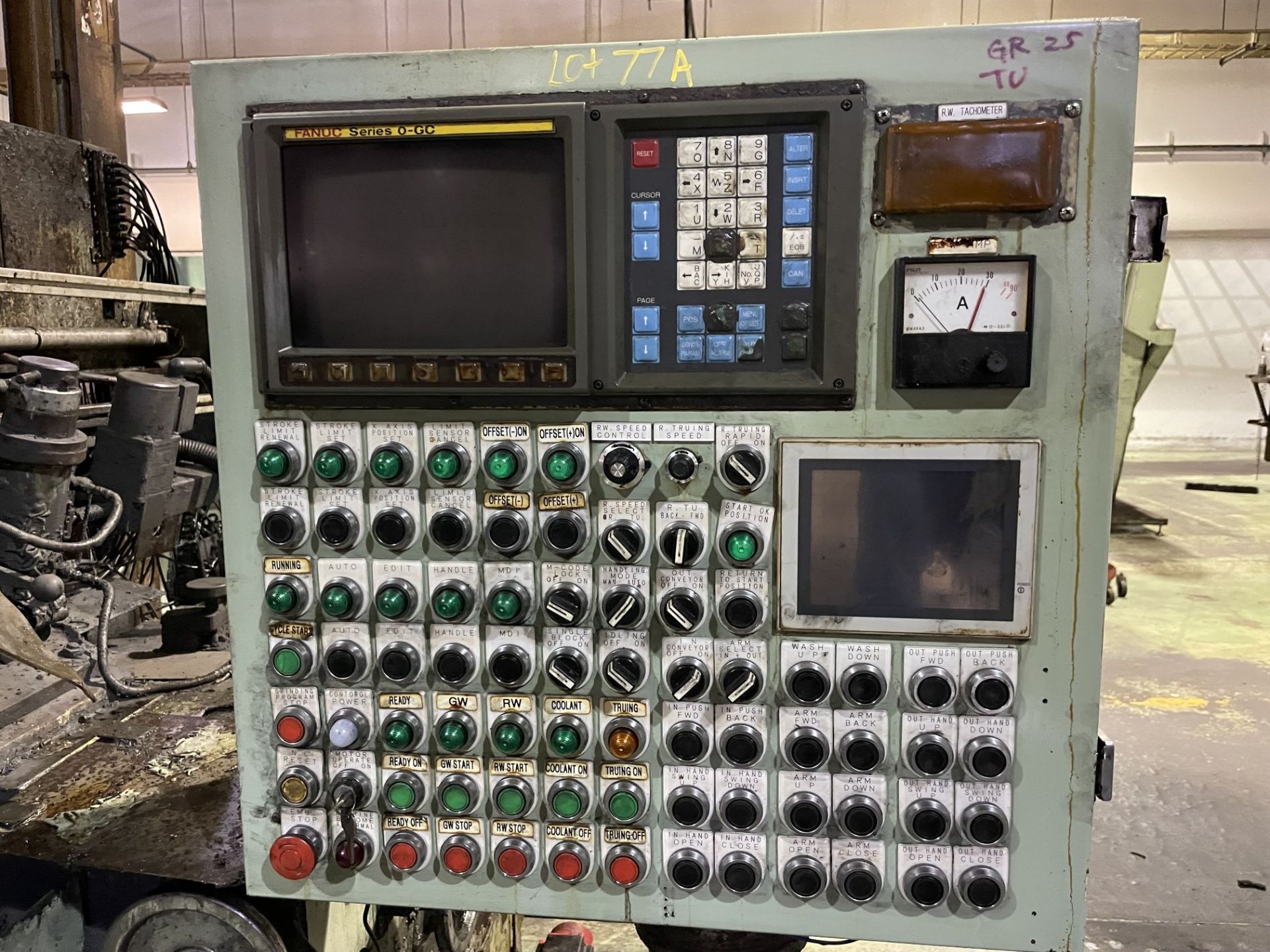 OHMIYA MODEL OC-18BR-150 CENTERLESS GRINDER; S/N 1824, FANUC O-GC CONTROL - Image 11 of 12