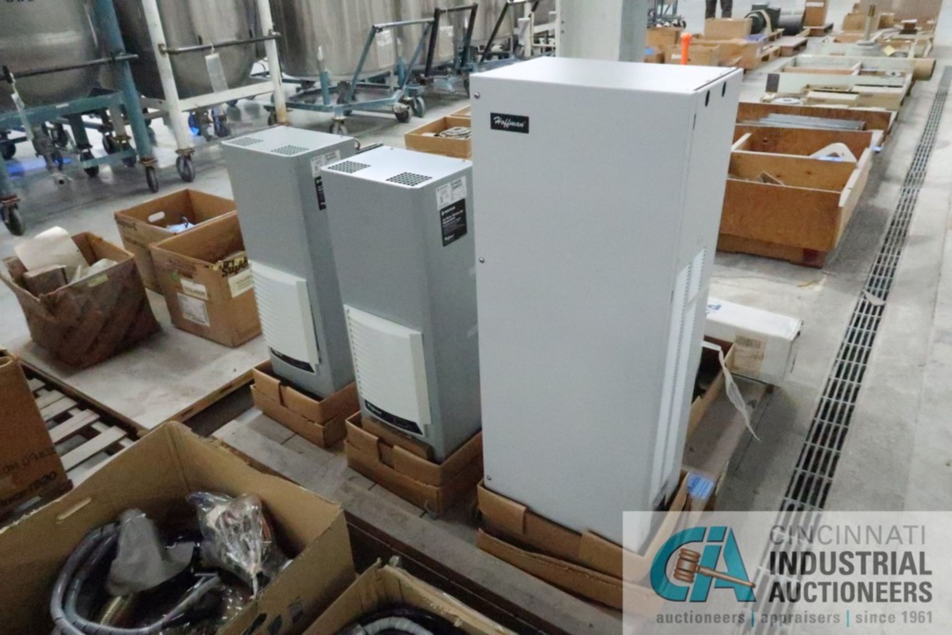 (LOT) (4) PENTAIR AIR CONDITIONERS & PLASTIC SHEETING (SKID RPA)