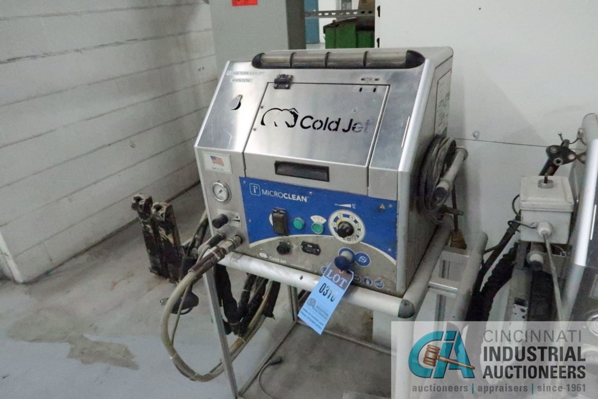 COLD JET MICRO-CLEAN ICE BLAST UNIT; S/N 112, ASSEMBLY NO. 2A0169-G1-D, 9,990 HOURS (2009)