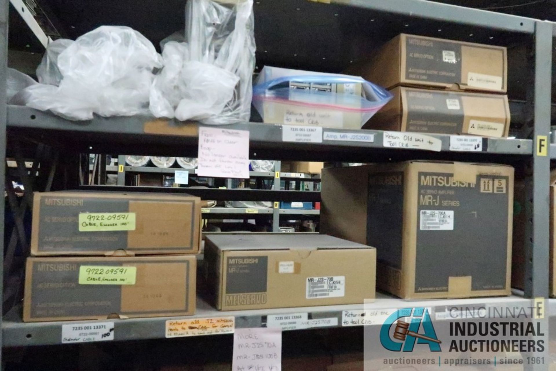 (LOT) (8) SECTIONS STEEL SHELVING W/ MISC. MODULES, CONTROLLERS, VELDING SYSTEMS, PUMPS, LIGHT - Image 13 of 16