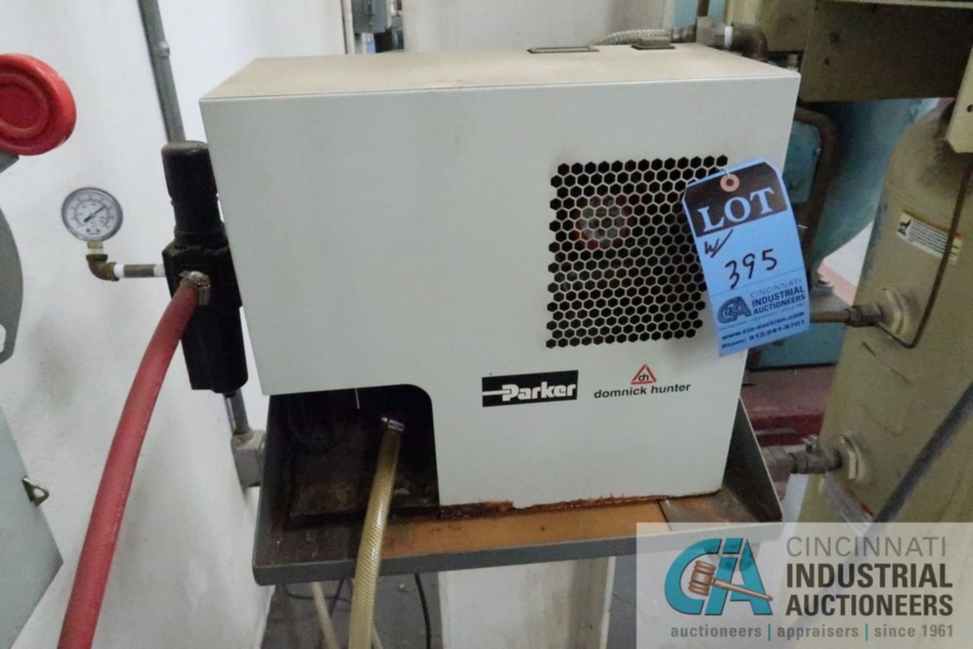 5-HP INGERSOLL RAND 2475 VERTICAL TANK AIR COMPRESSOR W/ DOMINICK AIR DRYER - Image 7 of 8