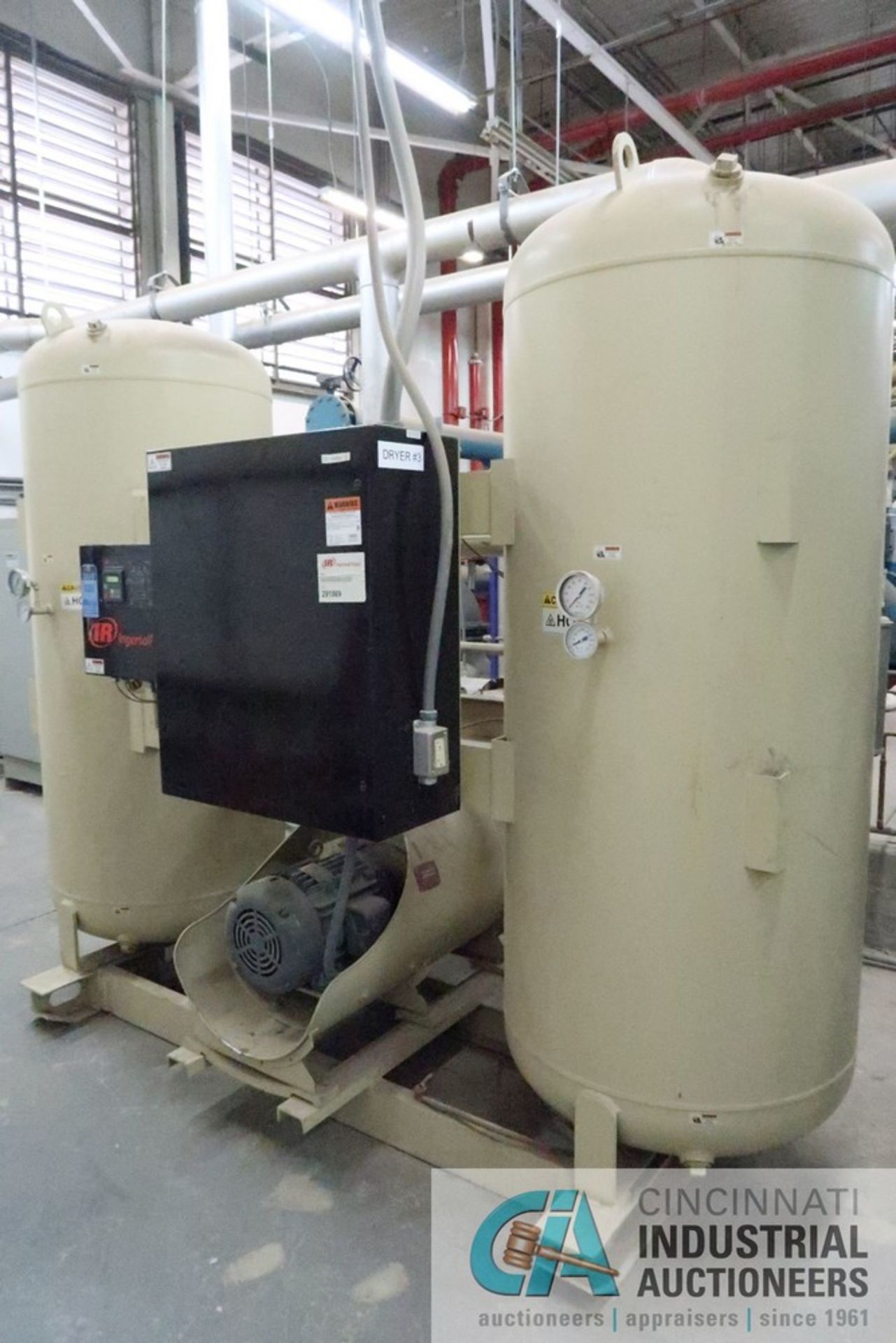 INGERSOLL RAND HB30004HN00L DESICCANT AIR DRYER W/ FILTERS; S/N 291869 - Image 3 of 8