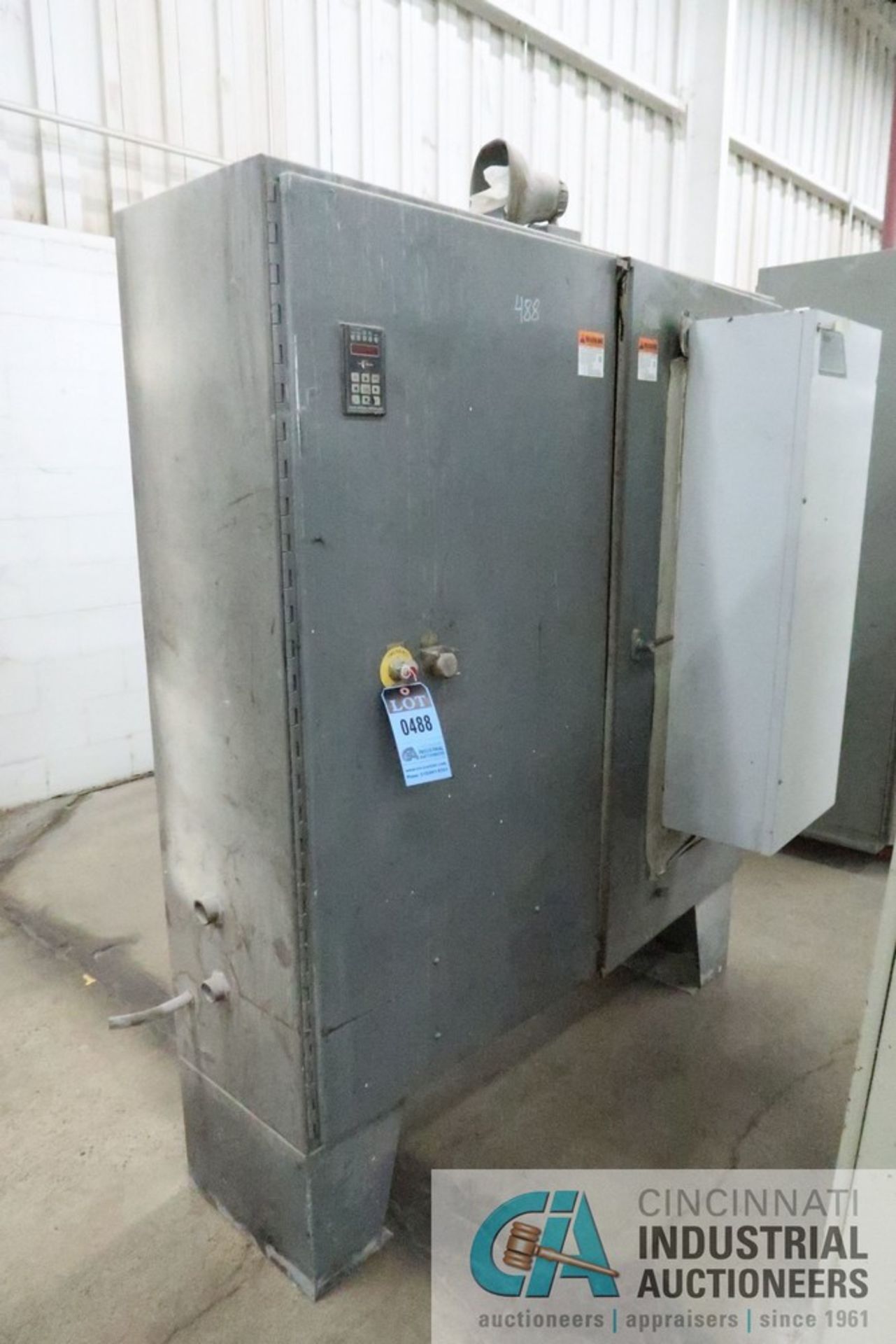 TWO-DOOR ELECTRICAL CABINET; W/ CTI POWER SUPPLY & OTHER CIRCUIT CARDS