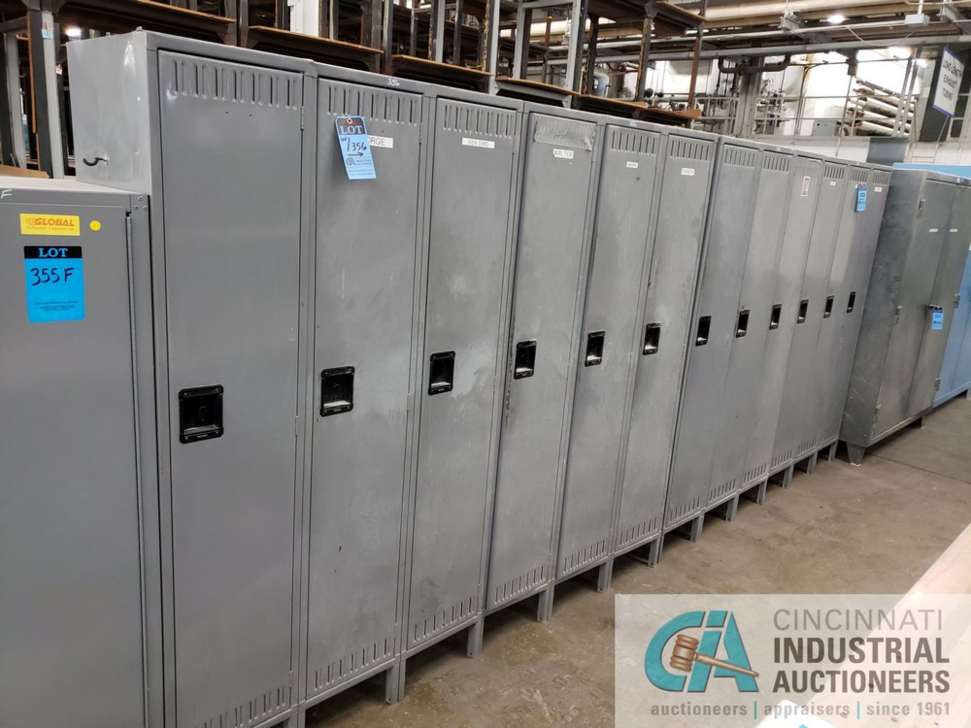 45" X 18" X 78" TENNSCO THREE-DOOR LOCKERS - Image 2 of 2