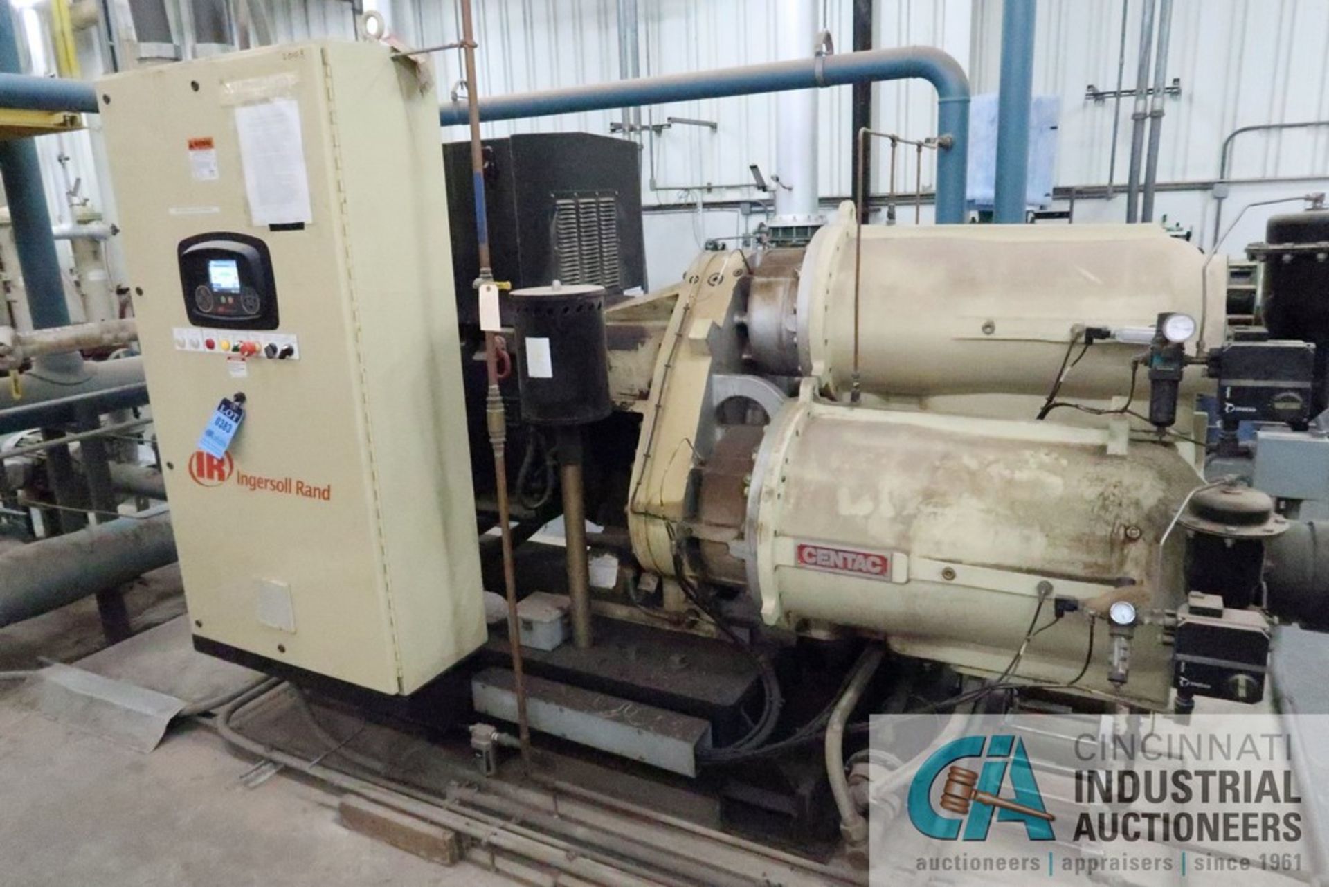 500-HP INGERSOLL RAND CENTAC C70027M3 CENTRIFUGAL AIR COMPRESSOR; S/N C12892, W/ 75,664 HOURS, WEC - Image 3 of 13